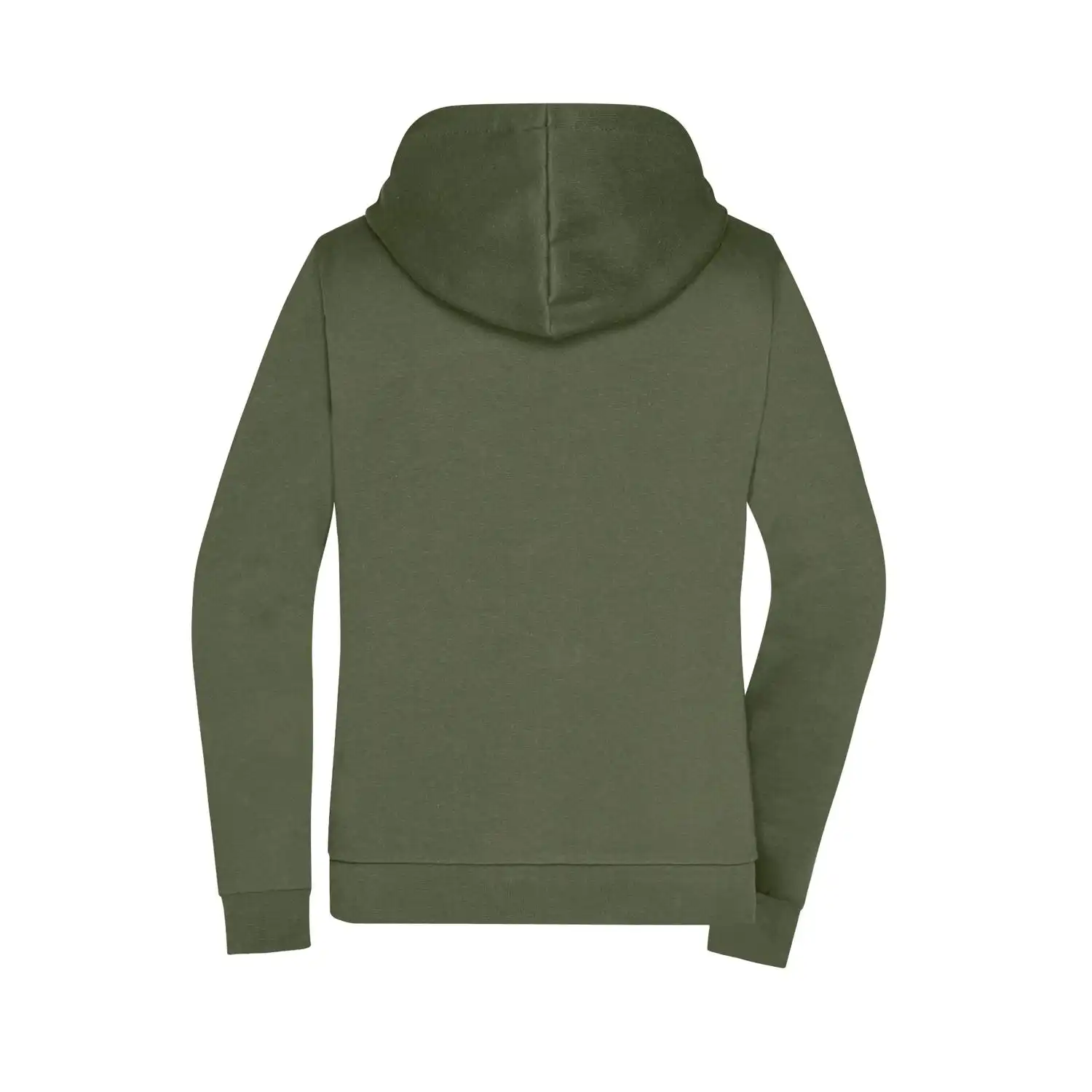 Ladies' Promo Zip Hoody in olive, L - Thumbnail 4