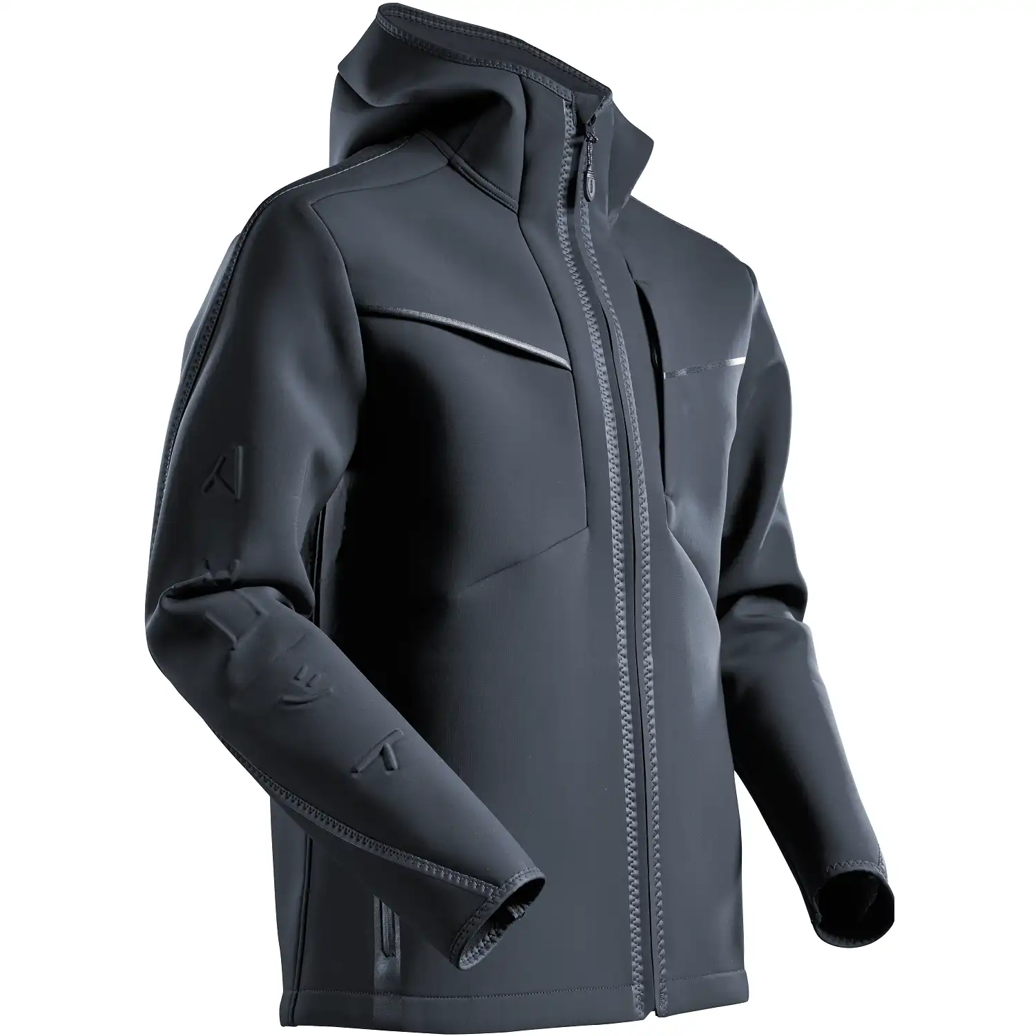 Softshelljacke "22086-662" Customized in schwarzblau, XXL - Bild 1