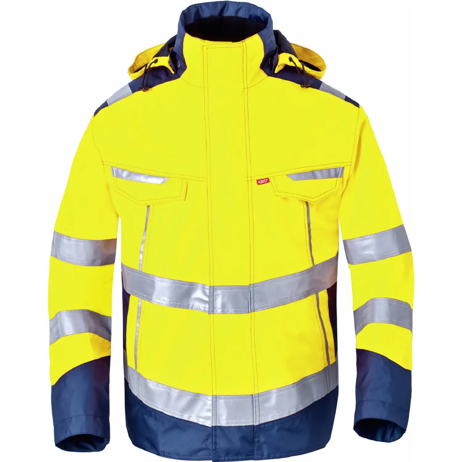 Warnschutz Regen-Parka "50217" High Visibility Excellence in gelb/marine, L - Thumbnail 1