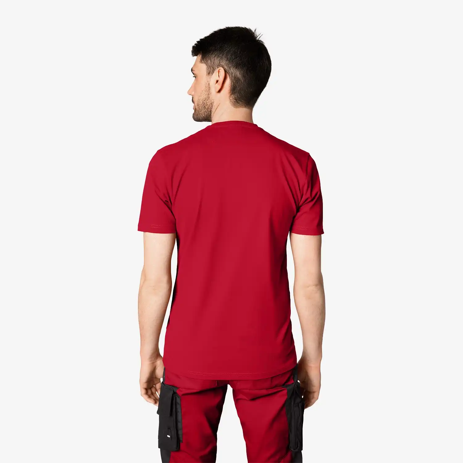 T-Shirt "JENS" in Rot, M - Thumbnail 2