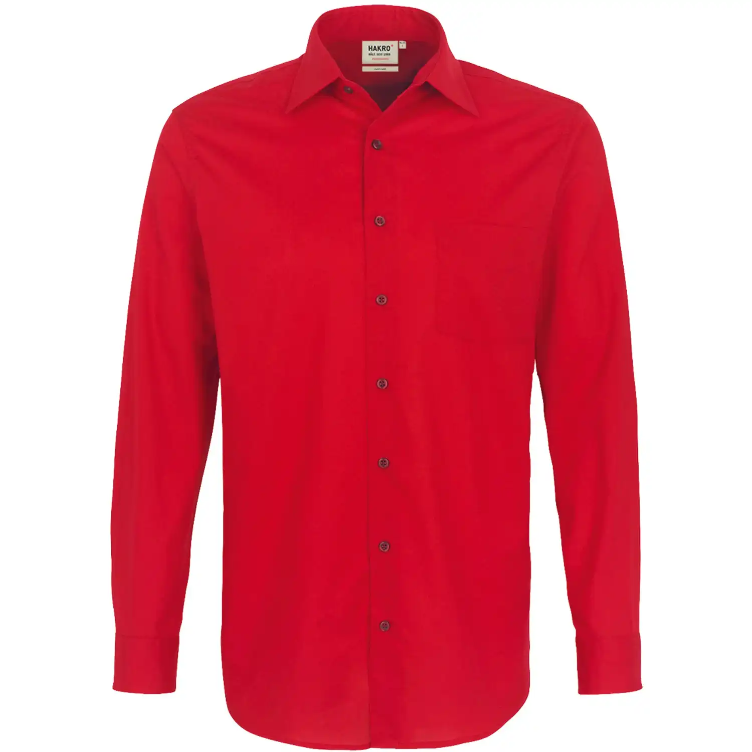 Herren Hemd 1/1-Arm "Performance" 123 in Rot, L - Bild 1