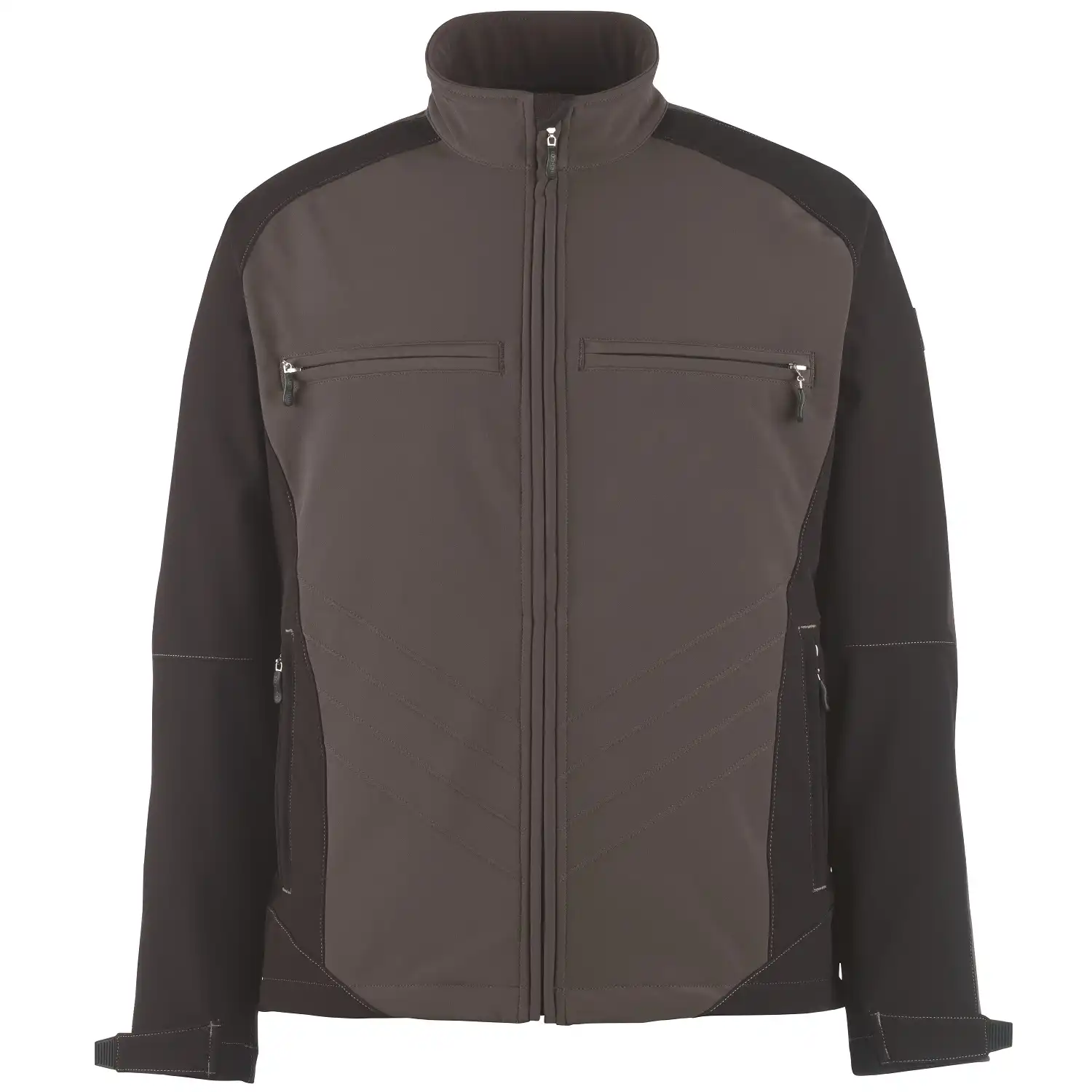 Softshelljacke "DRESDEN" Unique Zweifarbig in dunkelanthrazit/schwarz, L - Thumbnail 1