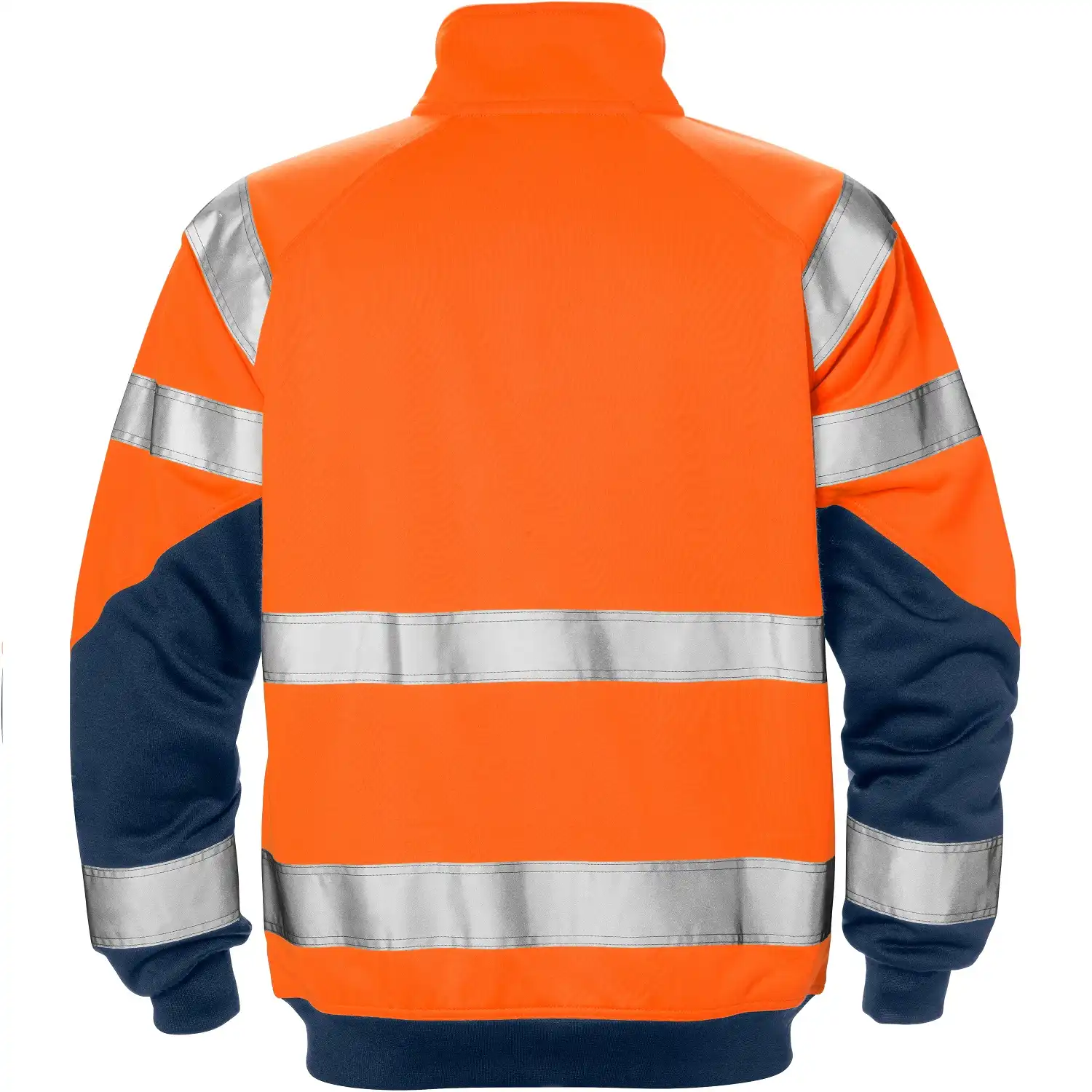 Warnschutz Sweatjacke "7426 SHV" Kl. 3 in orange/marine, XS - Thumbnail 2