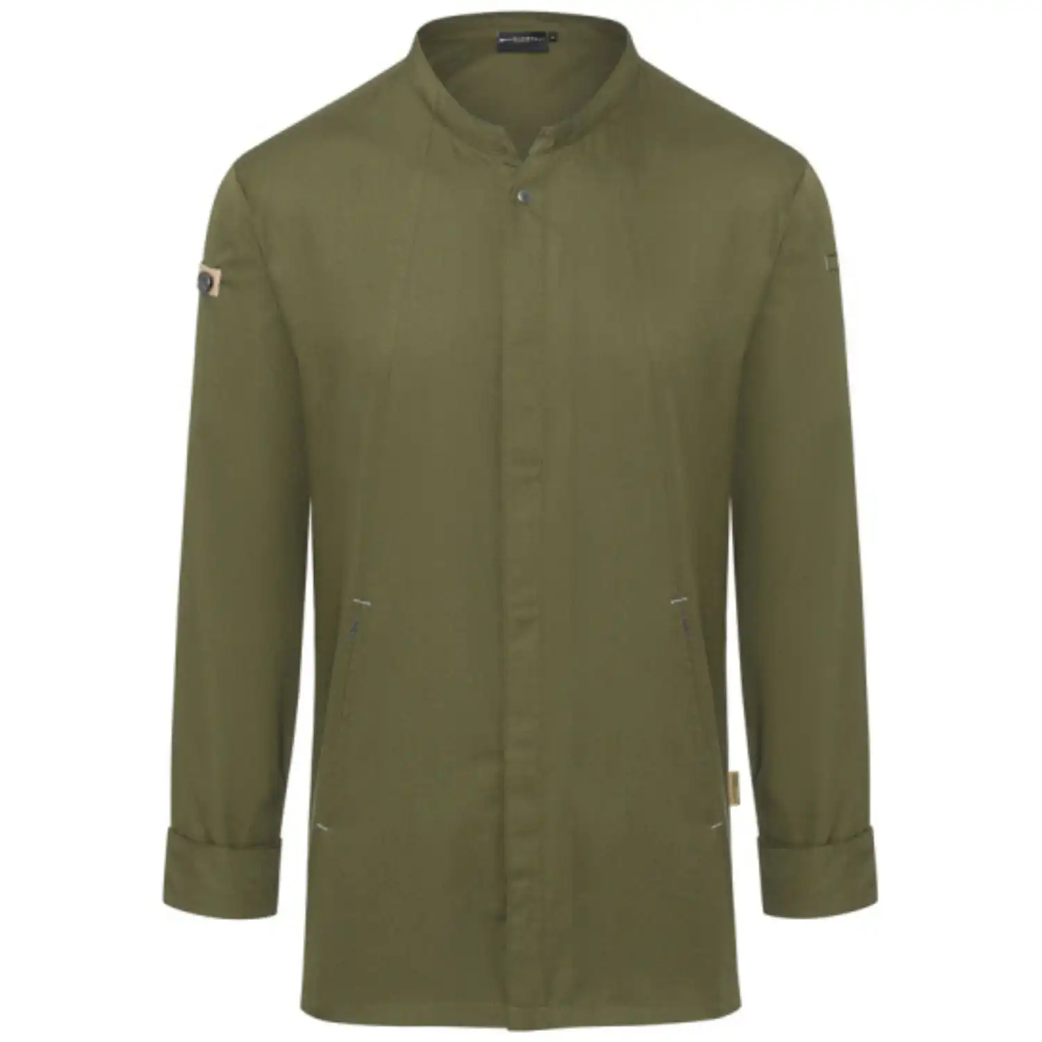 Herren Kochjacke "JM 35" in moosgrün, 64 - Thumbnail 1