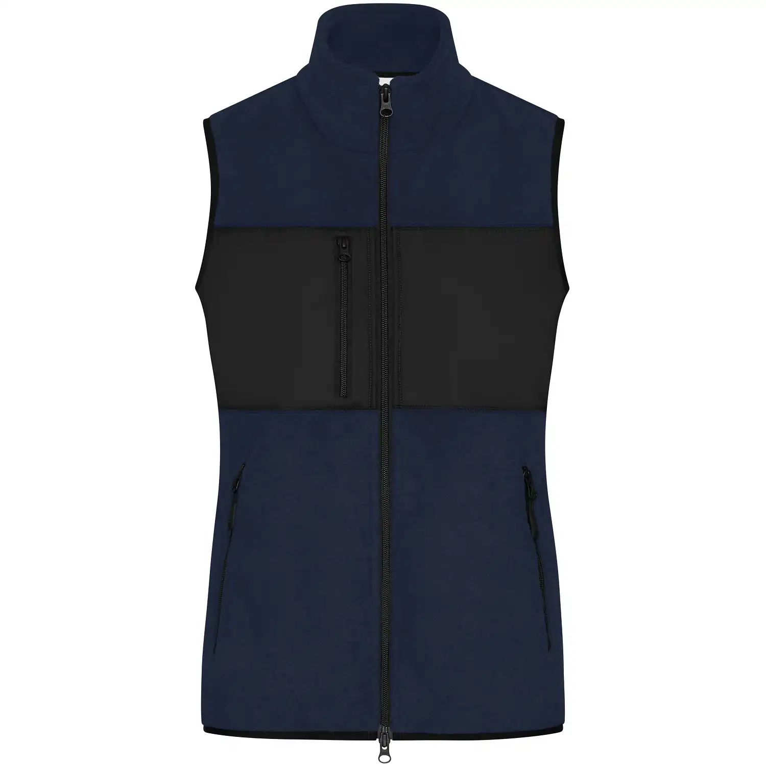 Damen Fleeceweste "JN1309" in navy/black, XS - Thumbnail 1
