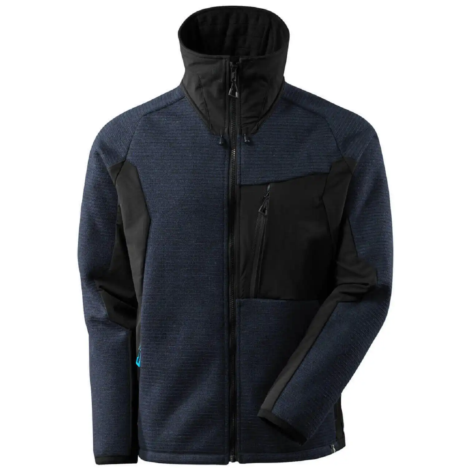 Strickjacke mit Membran Advanced in schwarzblau, XXL - Thumbnail 1