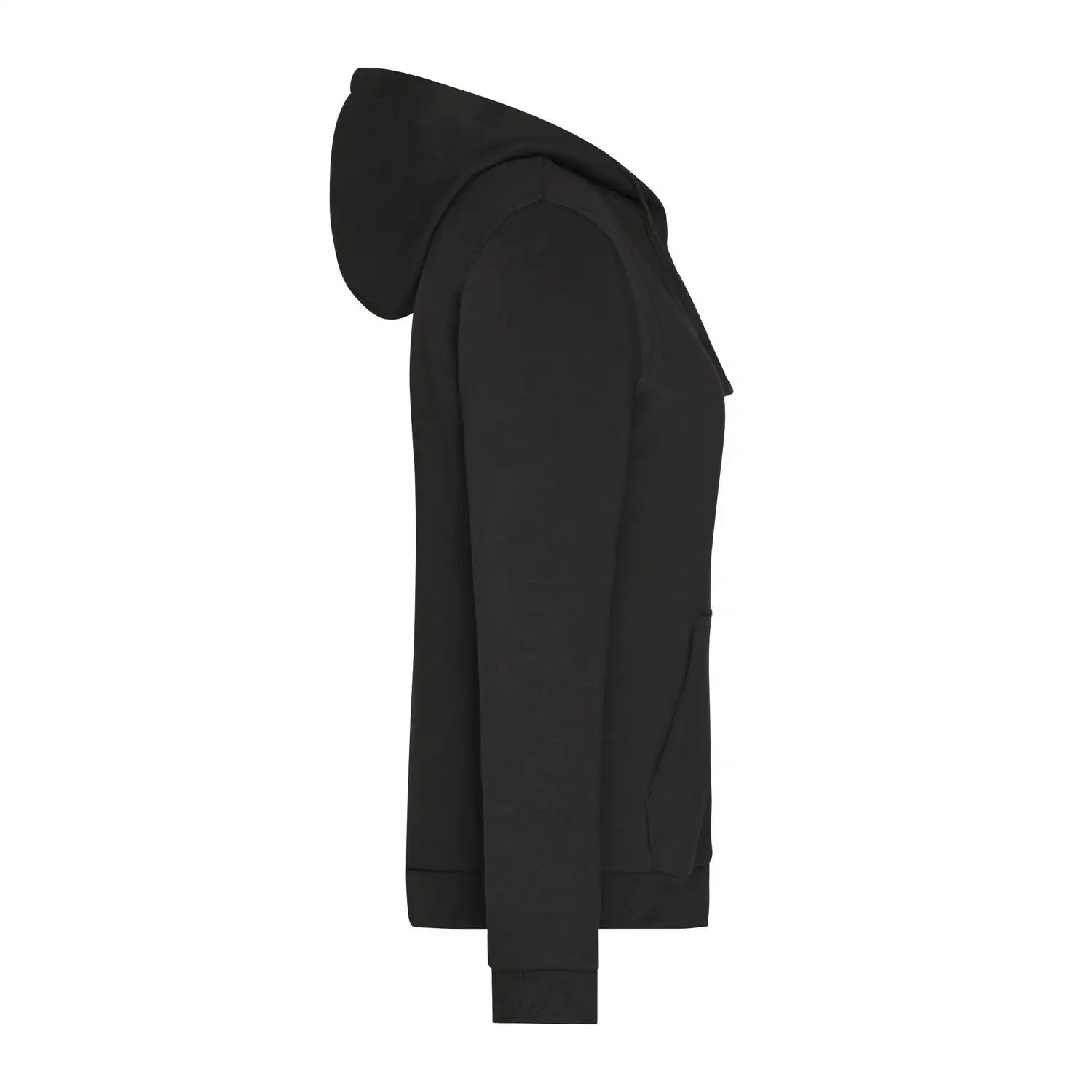 Ladies' Promo Zip Hoody in black, L - Thumbnail 3