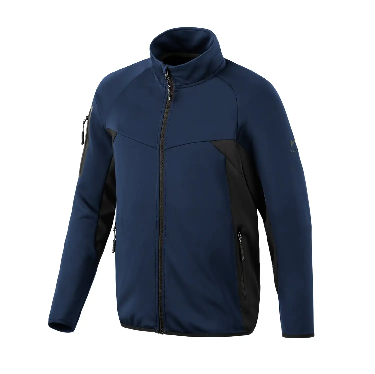 Stretch Bundjacke "ATHLETIQ" in dunkelblau/schwarz, XL - Thumbnail 2