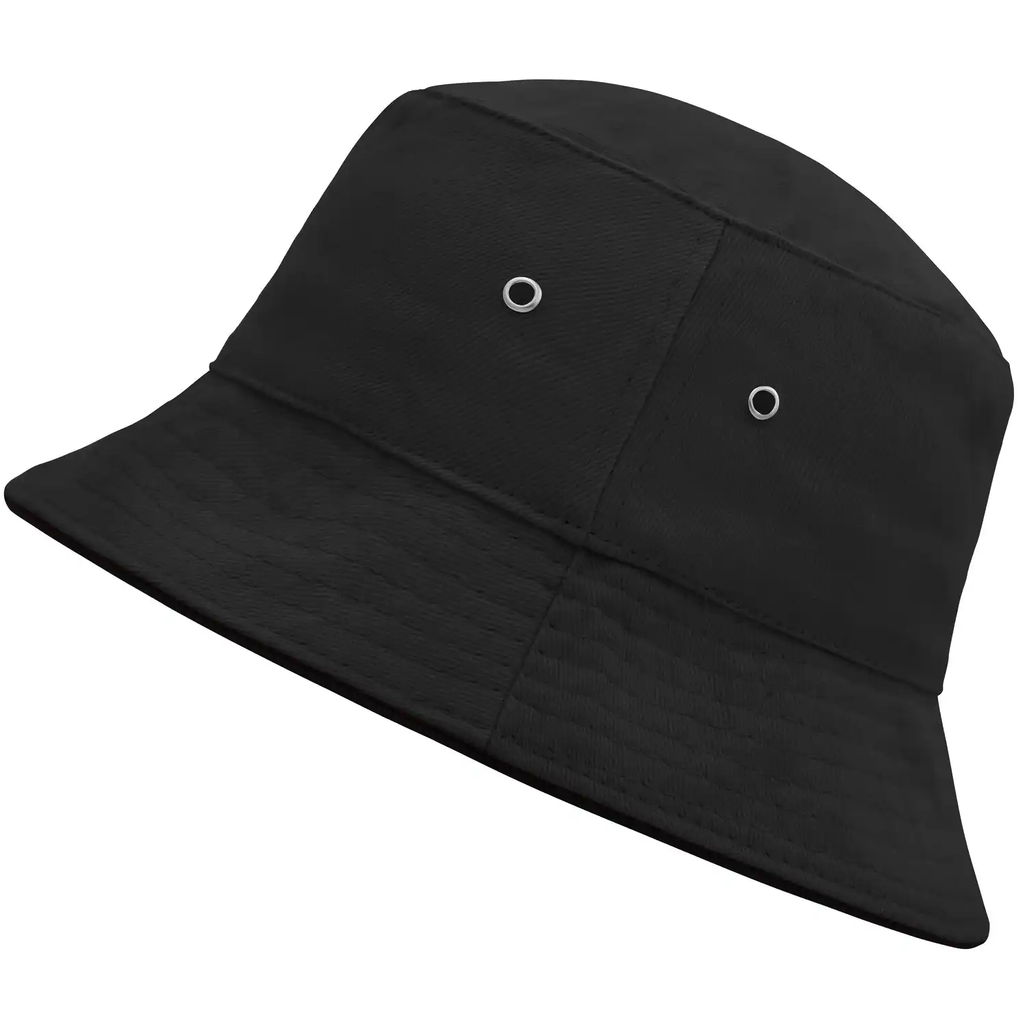 Fischerhut "MB012" Fisherman Piping Hat in black/black, L/XL - Bild 1