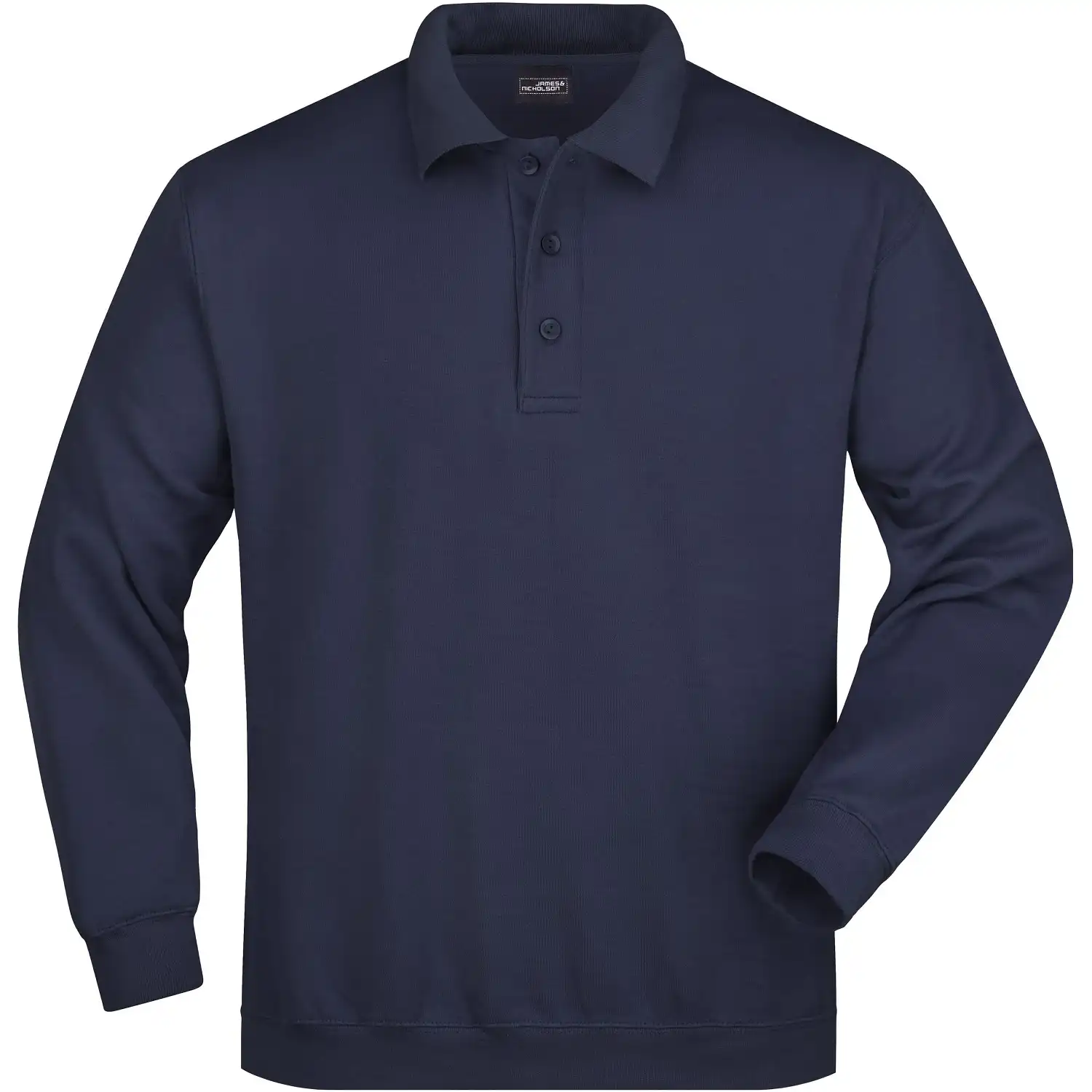 Polo Sweatshirt Heavy "JN041" in navy, L - Bild 1