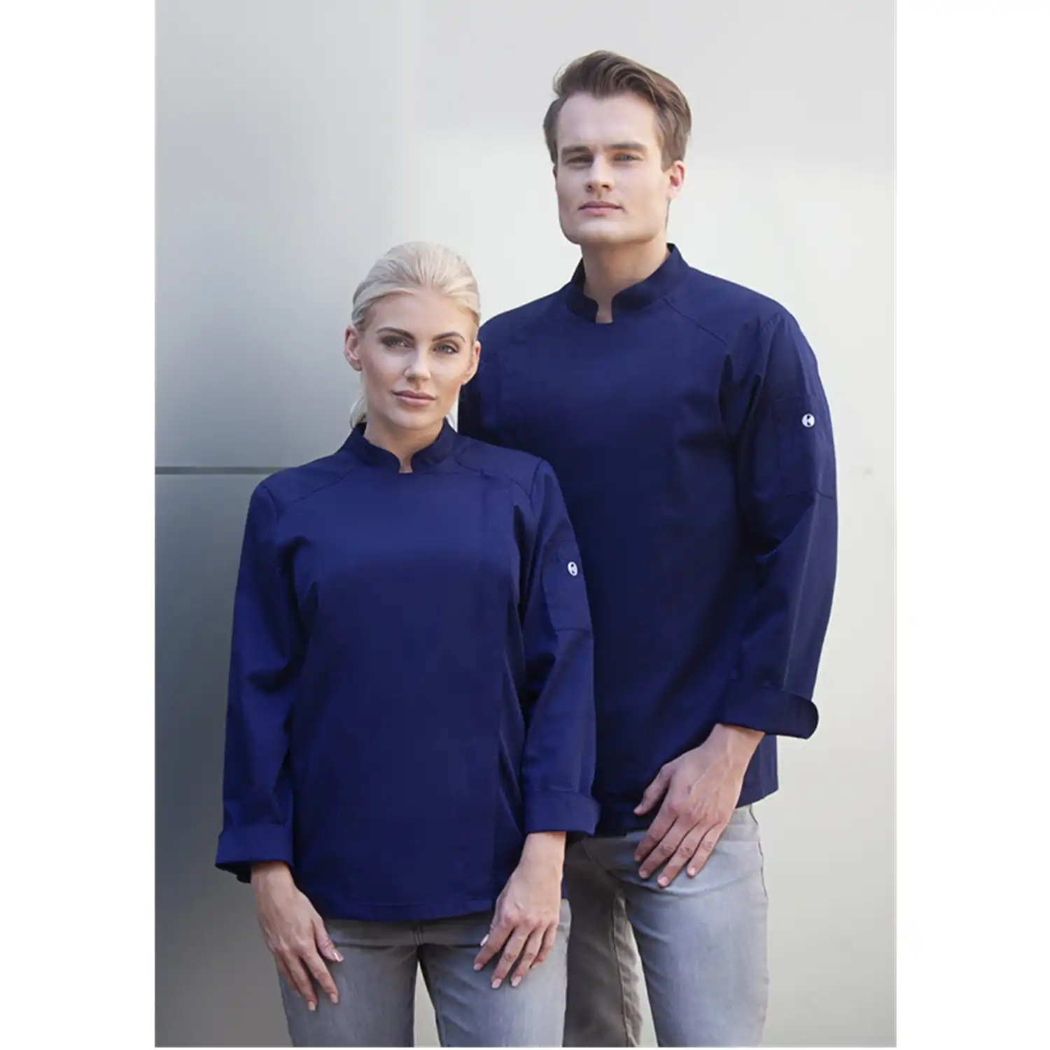 Herren Kochjacke Noah "JM 25" in marine, 48 - Thumbnail 7