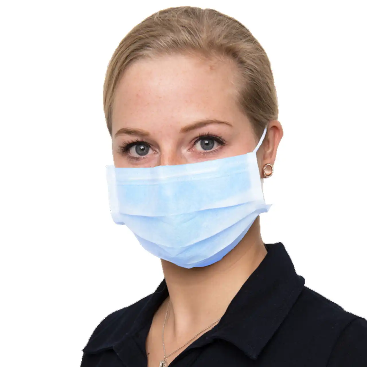 OP Mundschutz "PROTECT" EN 14683 Typ II R blau | 50 Stk. pro Box - Thumbnail 2