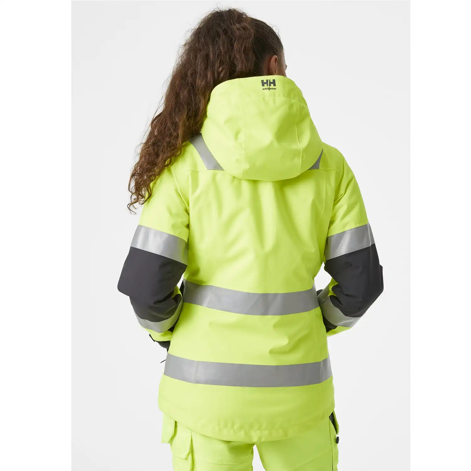 Damen Warnschutz Winterjacke "LUNA" gelb/schwarz in M - Thumbnail 5