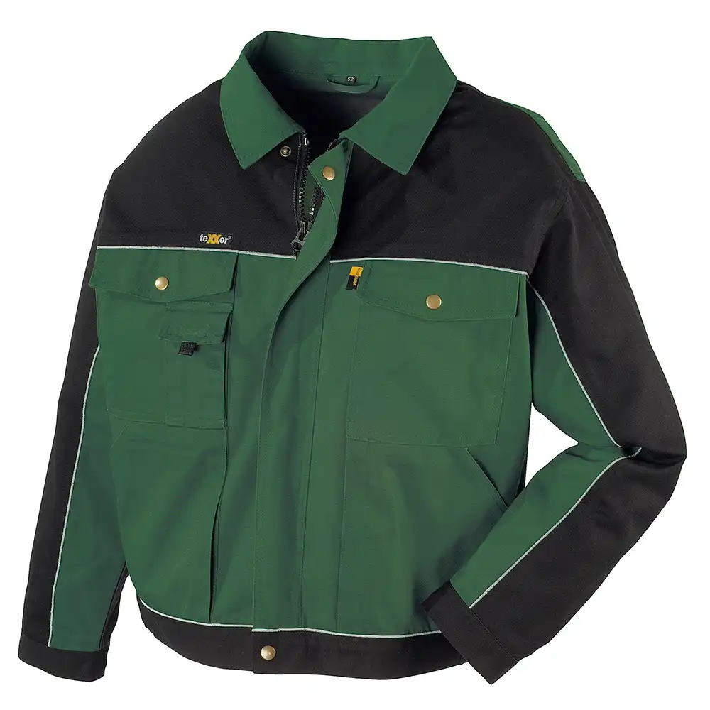 Bundjacke "RIO" Canvas 320g/m²  in grün/schwarz, L - Bild 1