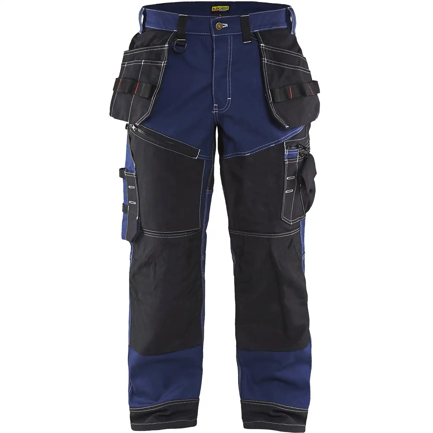Handwerkerhose "X1500" 100% Baumwolle in marine/schwarz, C146 - Thumbnail 1