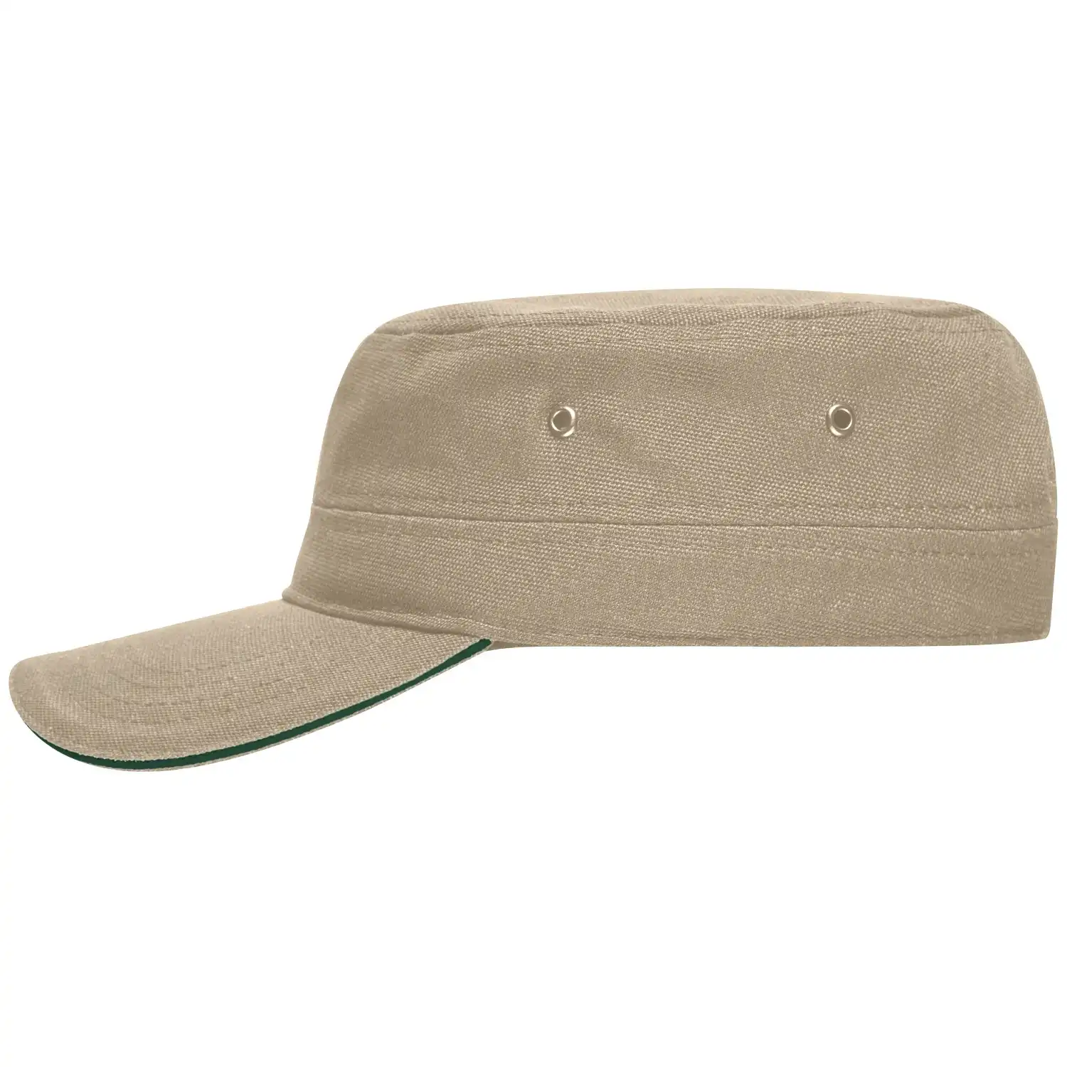 Basecap "MB6555" Military-Sandwich-Cap in khaki/dark-green - Bild 1
