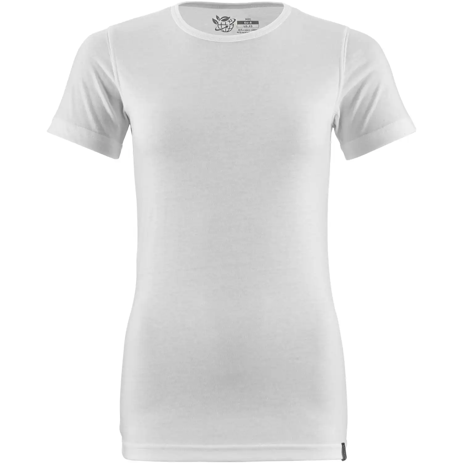 Damen Bio T-Shirt "20492" Crossover in XXL, Weiß - Thumbnail 1