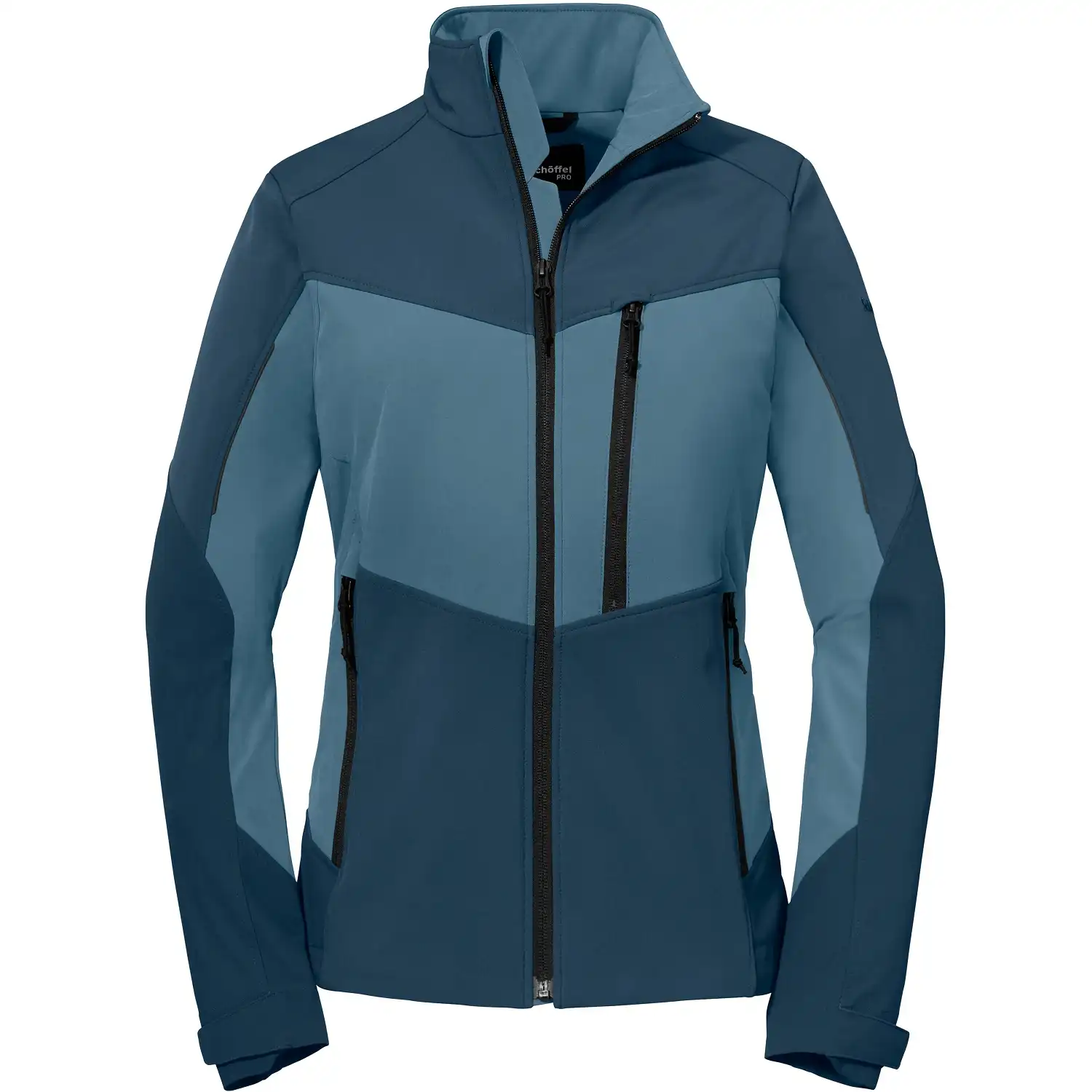Damen Stretch Softshelljacke "ALLWETTERTALENT" in Blau, XL - Bild 1