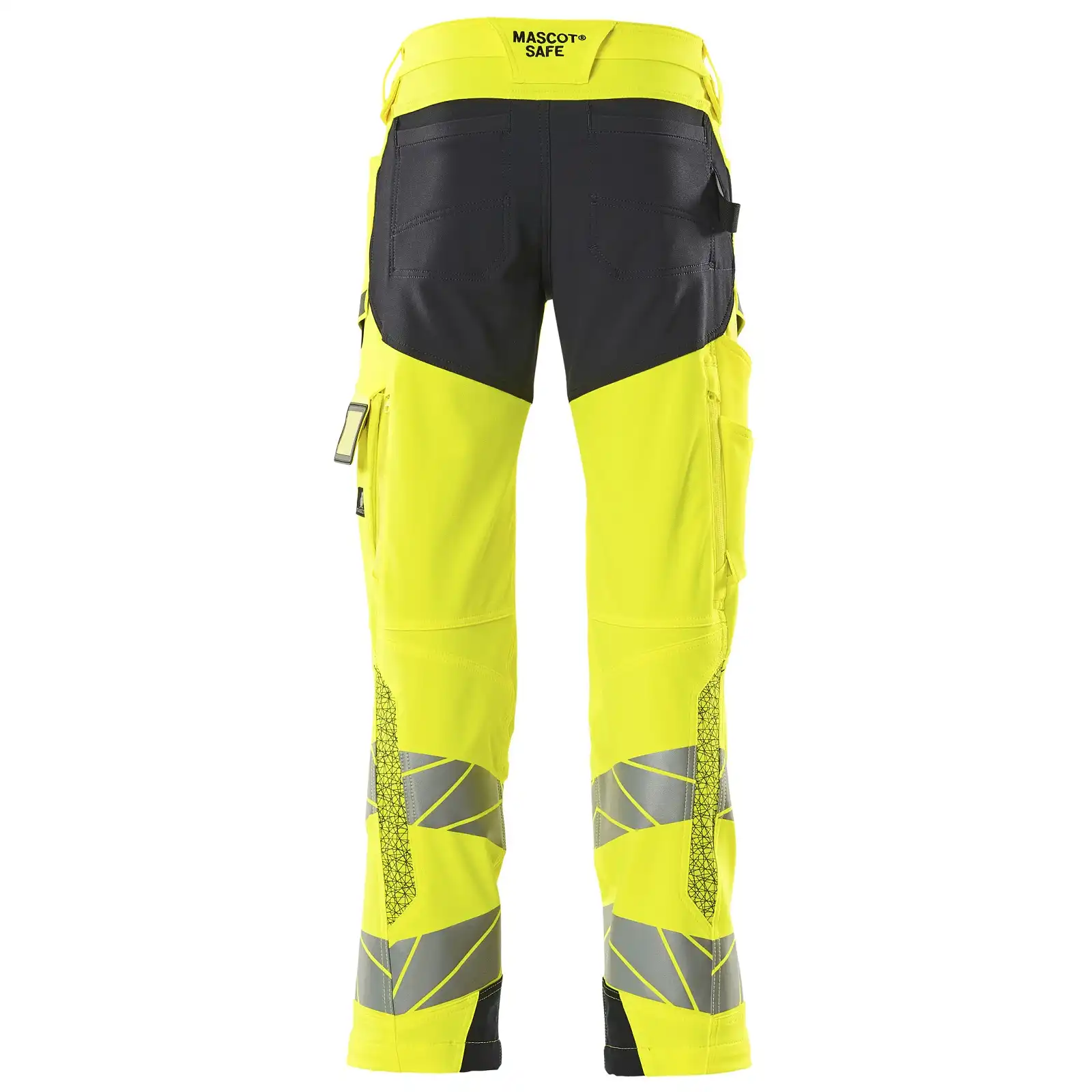 Warn Stretchbundhose Kl.2 ACCELERATE SAFE  in gelb/schwarzblau, 76C46 (EU 23) - Thumbnail 2