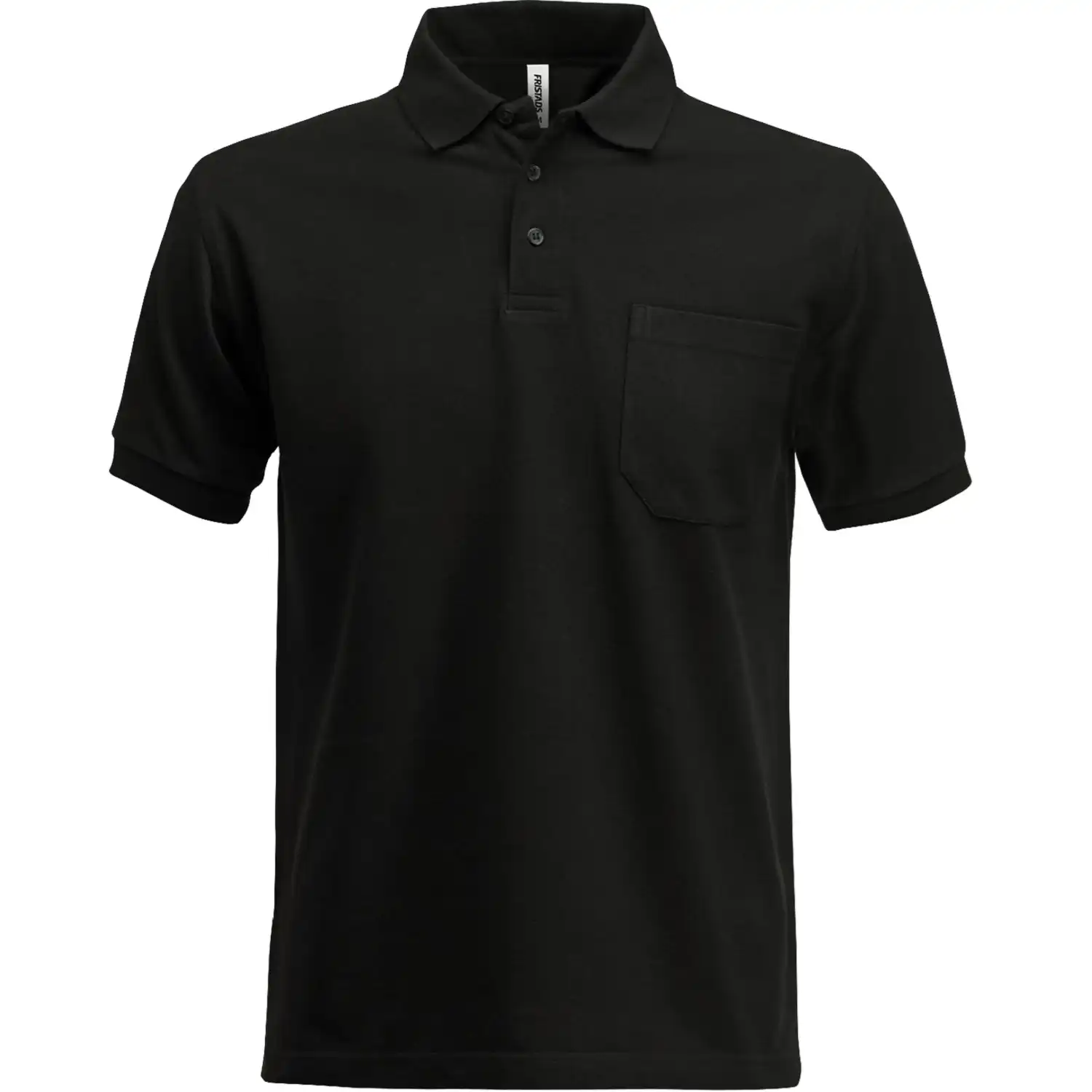 Polo-Shirt "1721 PIQ" in schwarz, XS - Bild 1