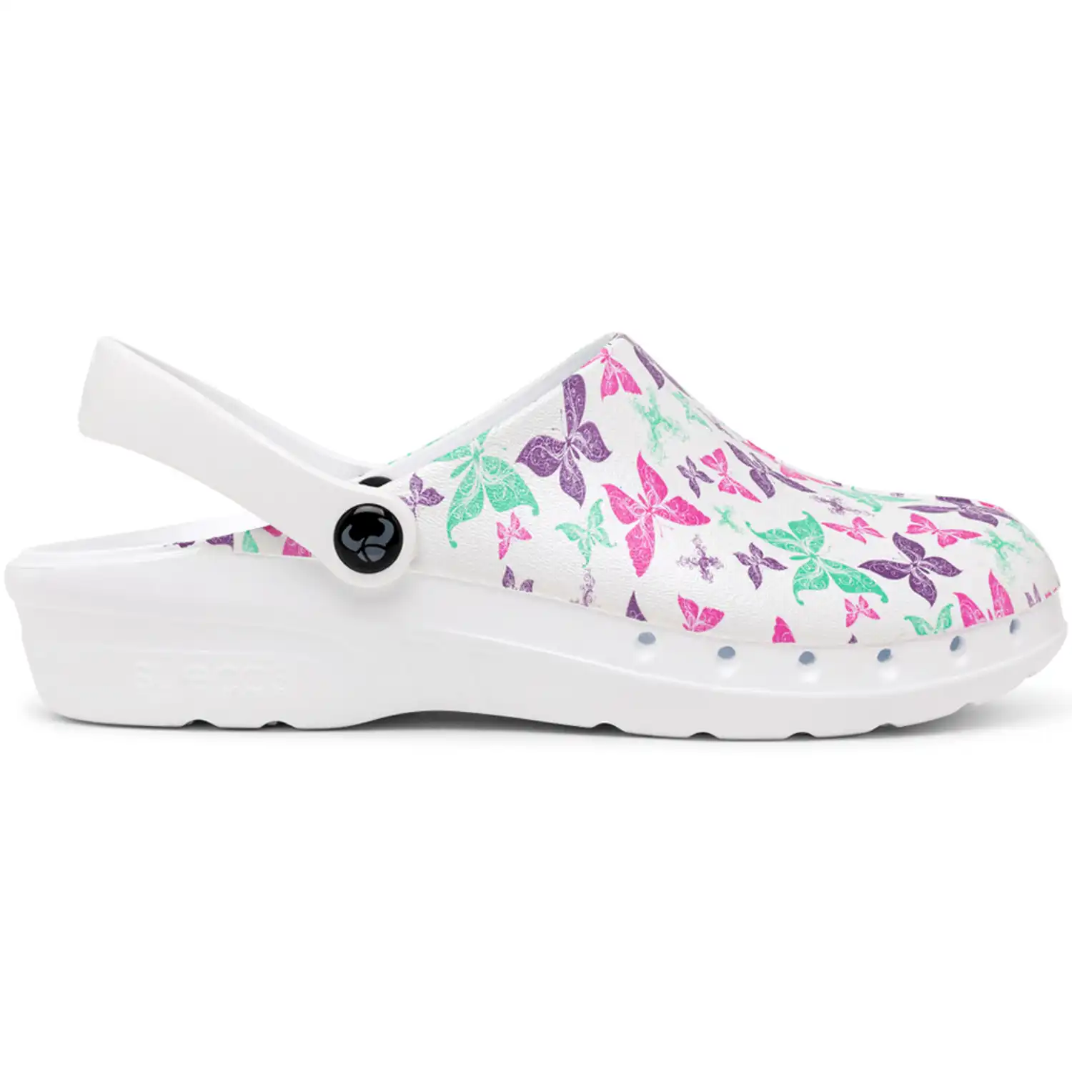 Damen Clogs "ODEN+ PRINT" Butterfly in 38 - Thumbnail 3