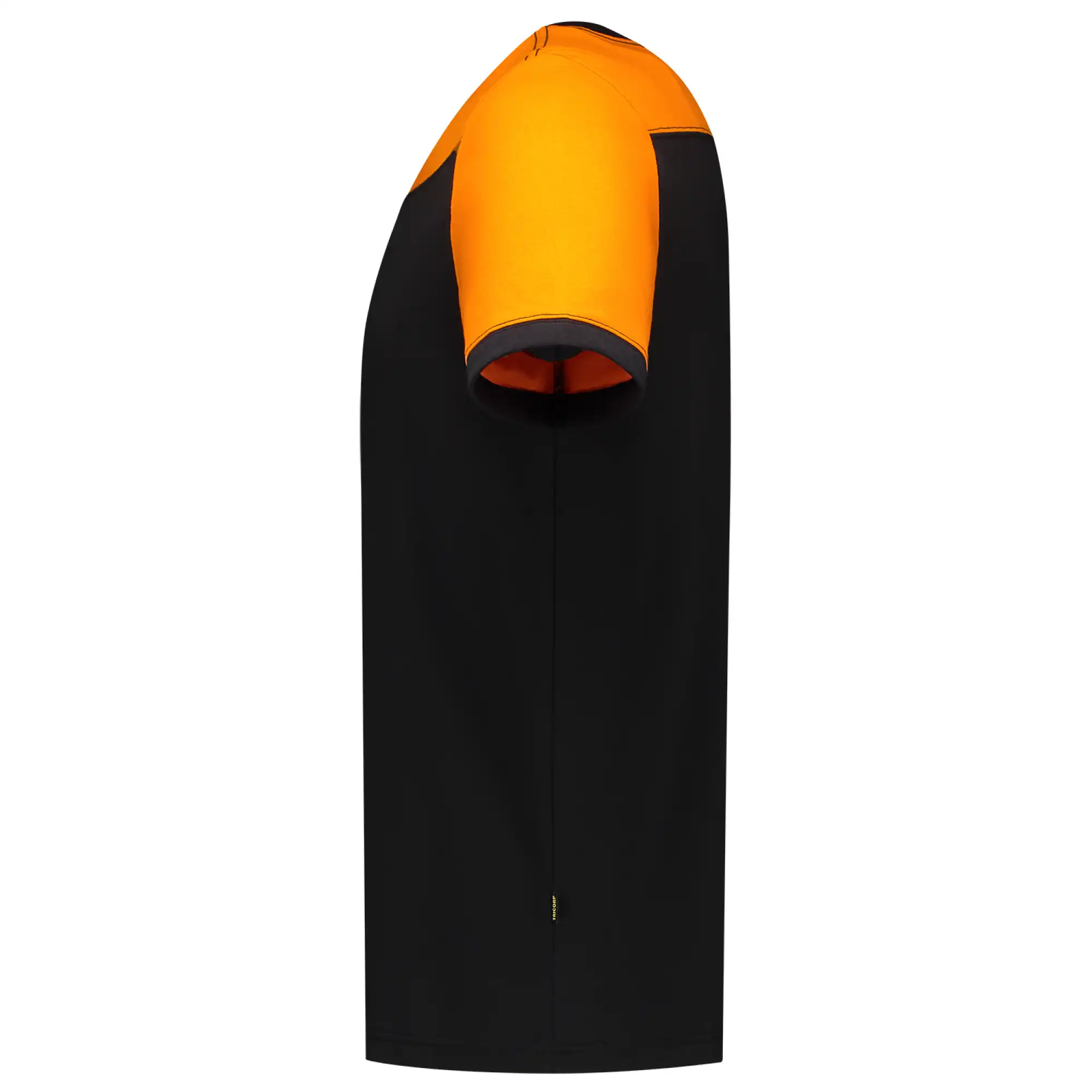 T-Shirt Bicolor "102006" Workwear in black/orange, XS - Thumbnail 3