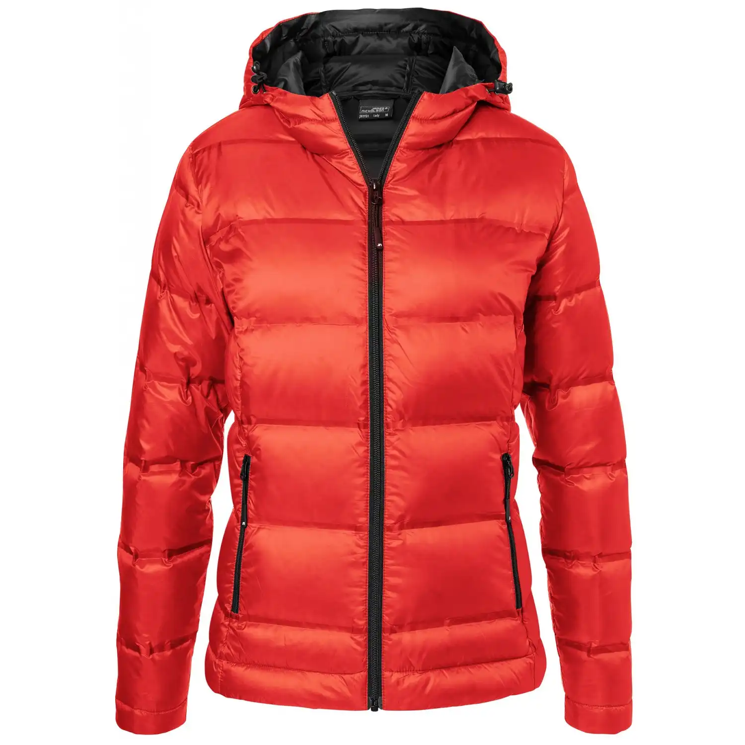 Damen Kapuzendaunenjacke "JN1151"-Daiber in flame/black, XXL - Bild 1