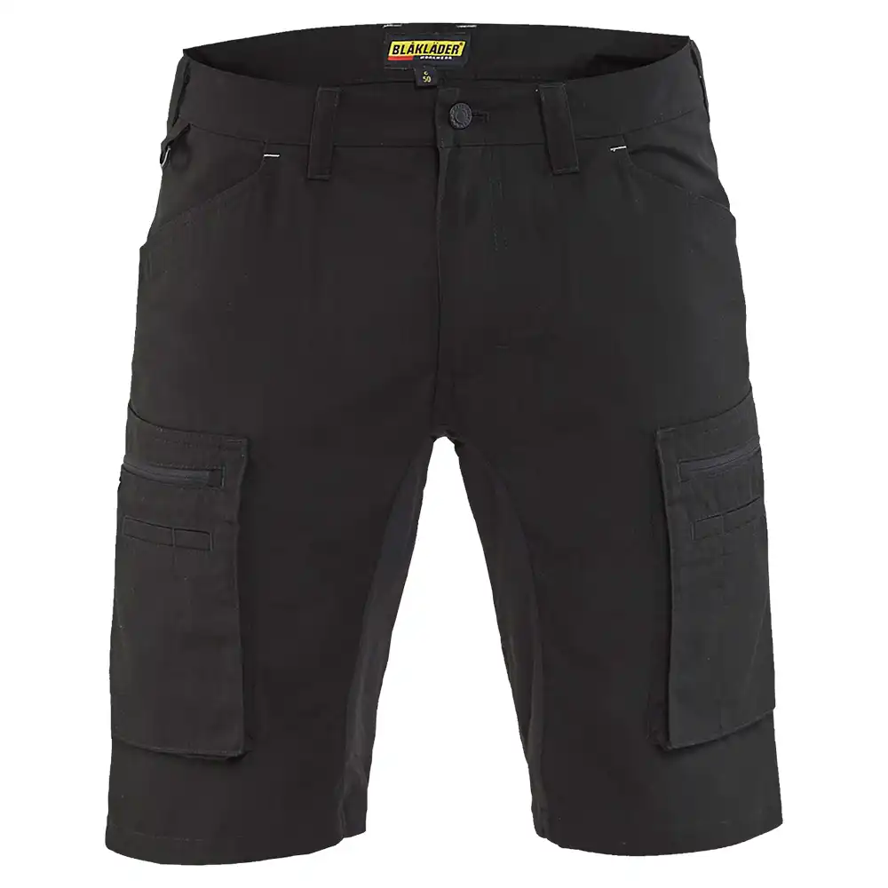Stretch Service-Shorts "1449" in schwarz, C56 - Thumbnail 1