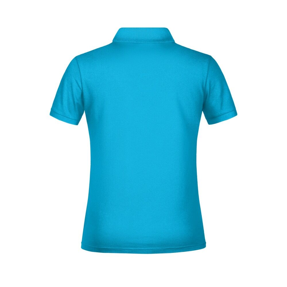 Damen Basic Polo Lady in turquoise, M - Thumbnail 2