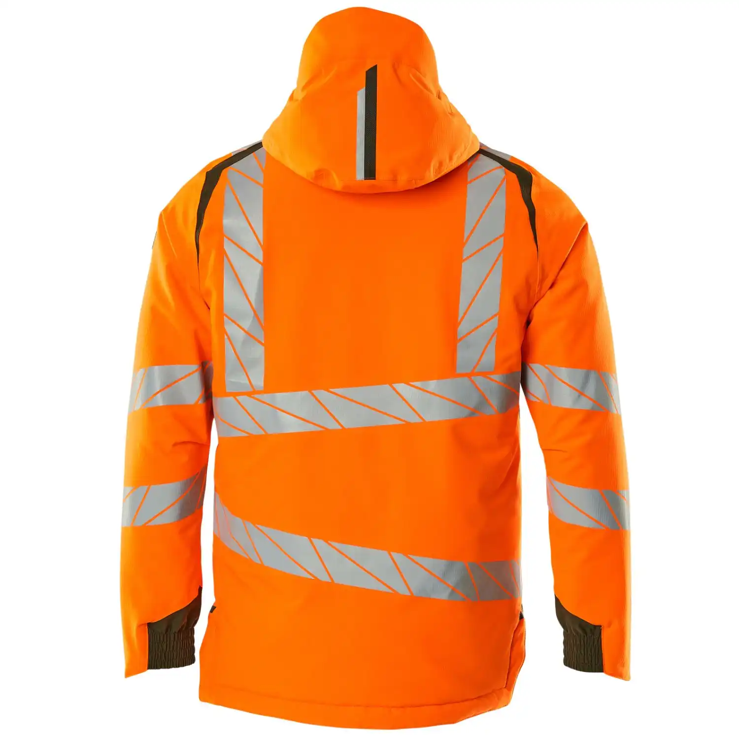 Warnschutz Winterjacke "ACCELERATE SAFE" in orange/moosgrün, XXL - Thumbnail 2