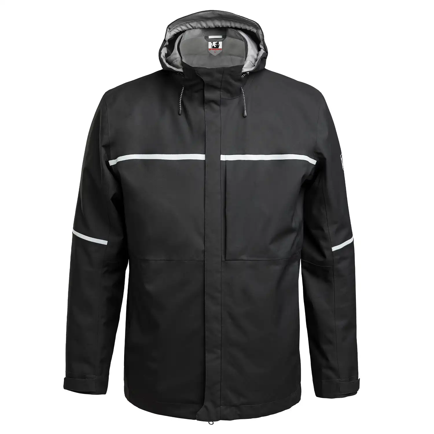 Hardshell Regenjacke "RESIST" in schwarz, S - Thumbnail 1