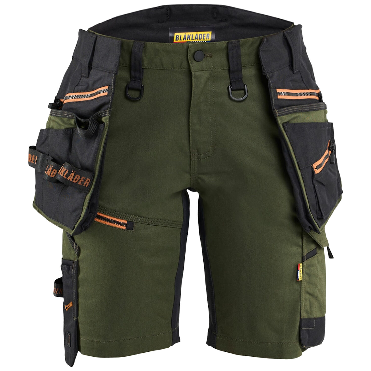Damen Arbeitsshorts STRIKER "7175" in C32, waldgrün/rost - Thumbnail 1
