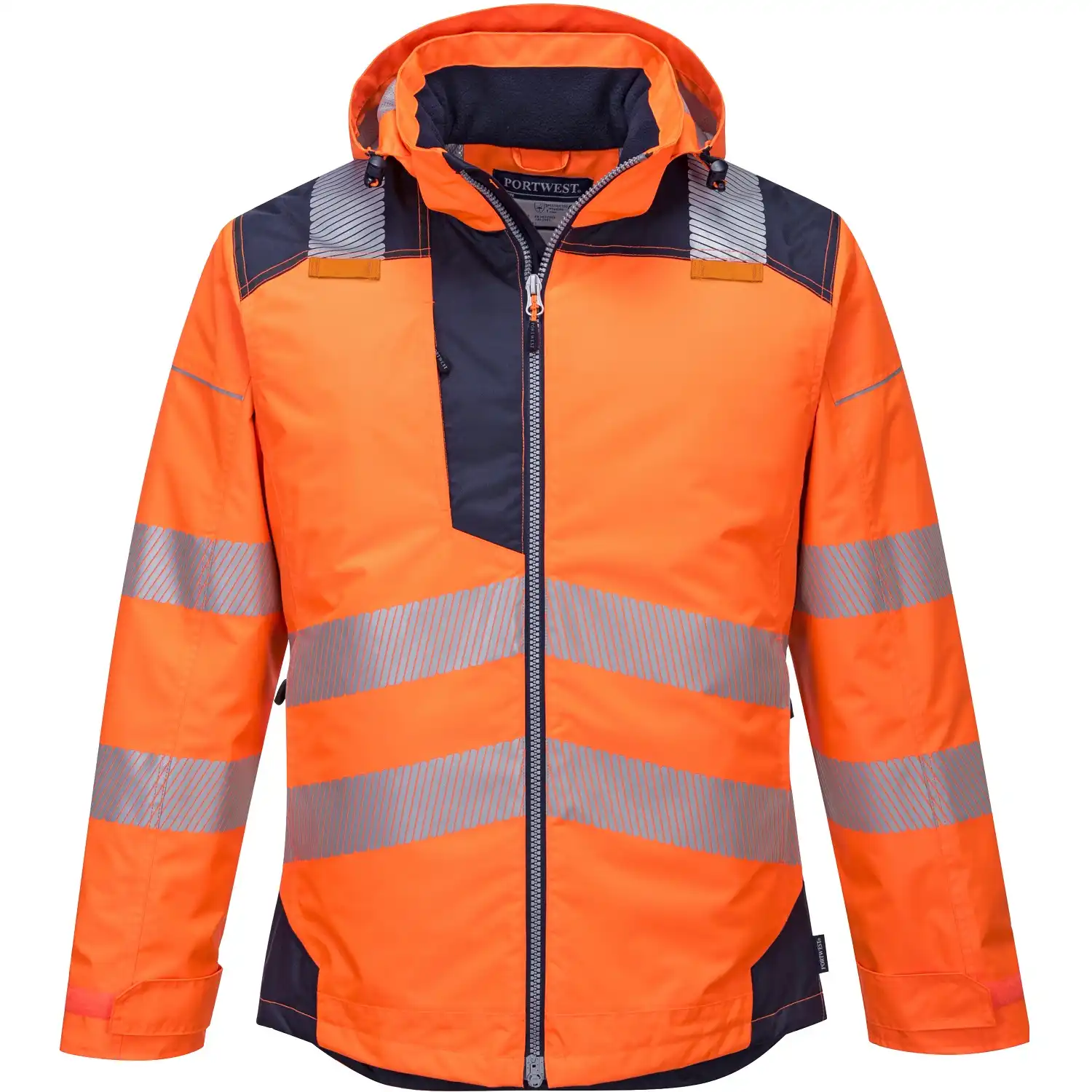 Warnschutz Winterjacke "T400" PW3 in orange/marine, L - Bild 1