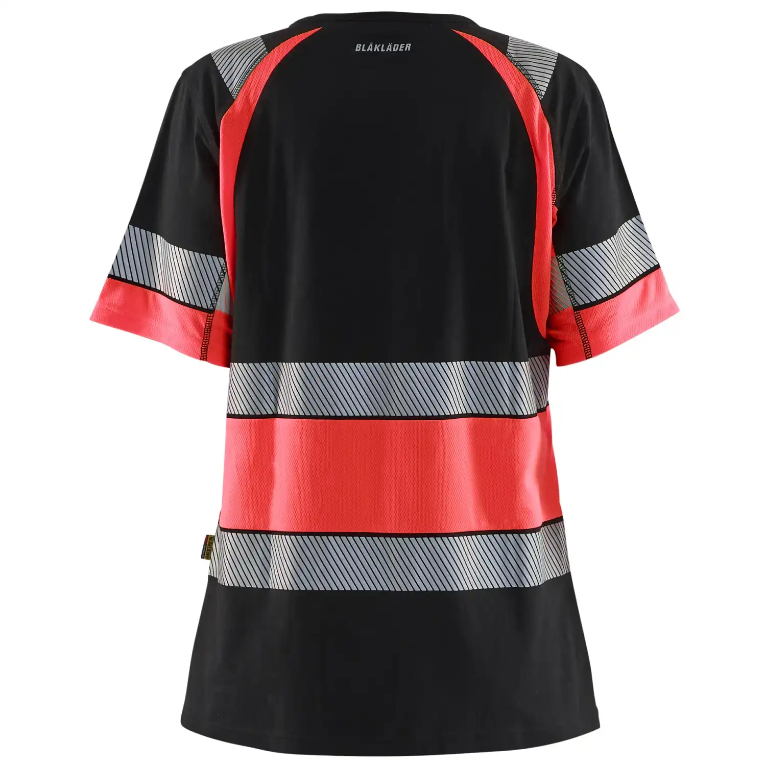 Damen Warnschutz T-Shirt "3410" in schwarz/rot, 3XL - Thumbnail 2