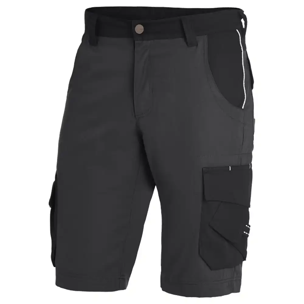 Premium Arbeitsshorts THEO "Twill 300" in anthrazit/schwarz, 48 - Bild 1