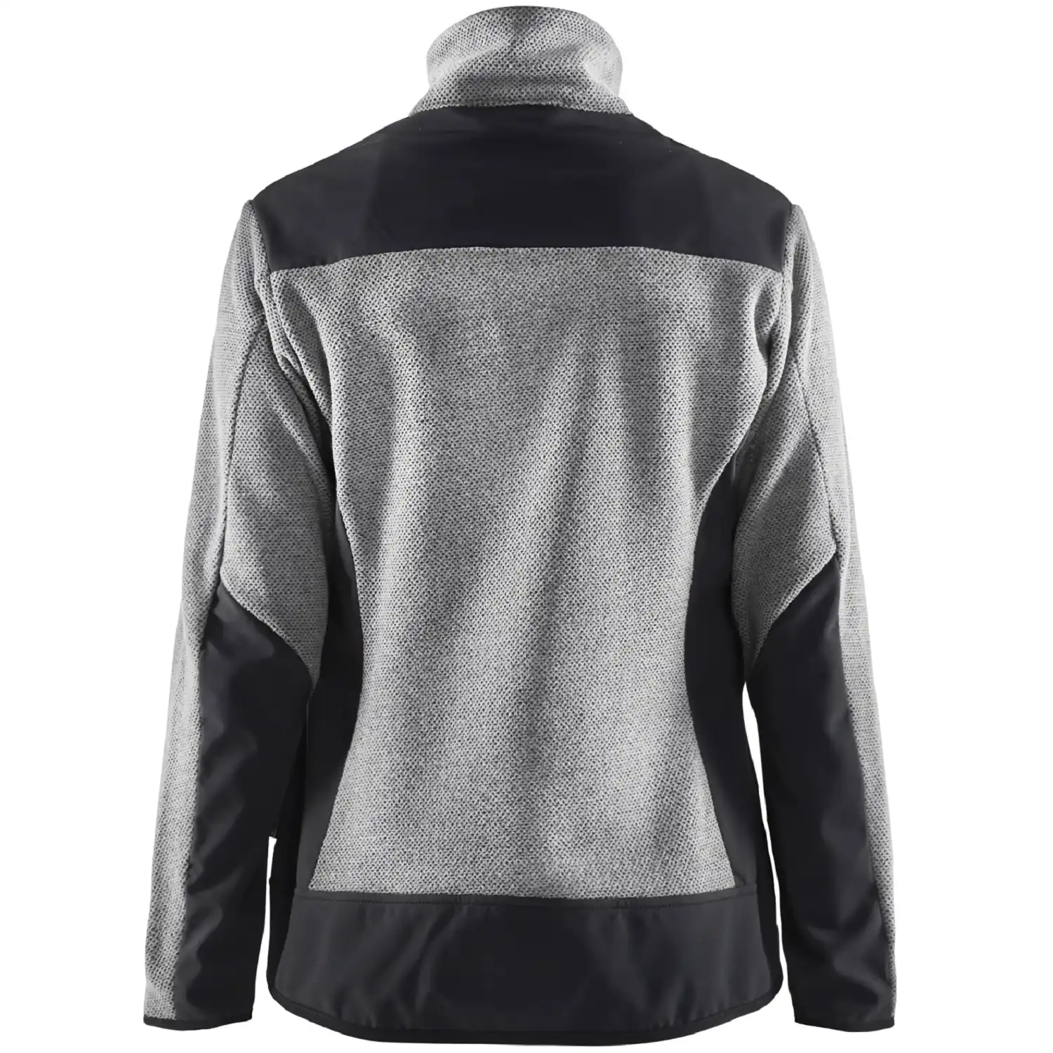 Damen Strickjacke "5943" in grau-melange/schwarz, 3XL - Thumbnail 2