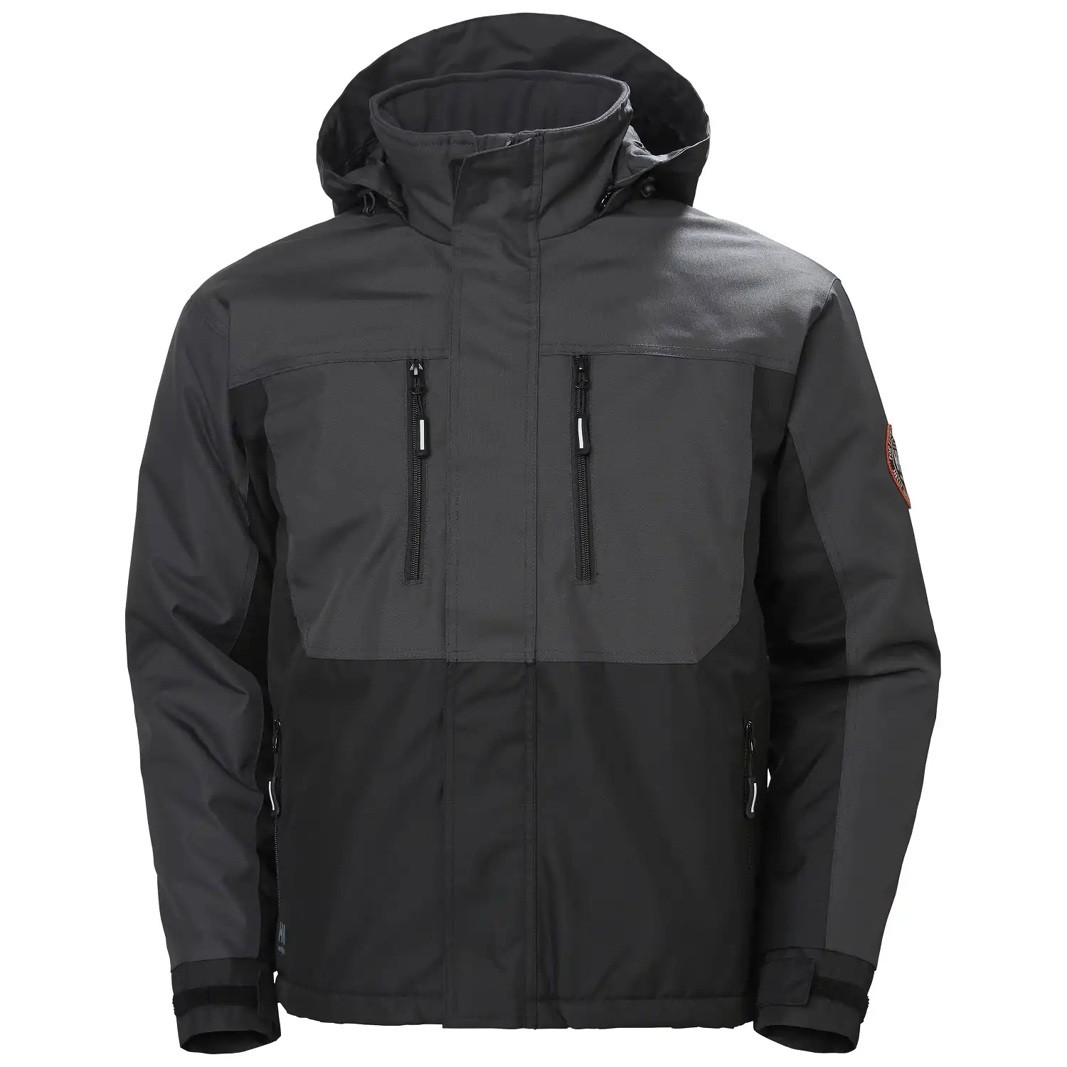 Winterjacke "BERG" in schwarz/dunkelgrau, L - Thumbnail 1