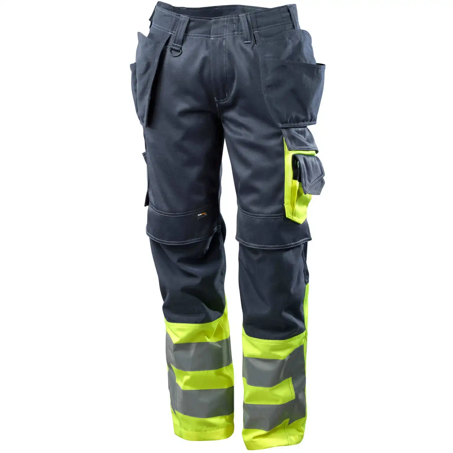 Warnschutz Handwerkerhose "SAFE SUPREME" in schwarzblau/gelb, 90C58 - Bild 1