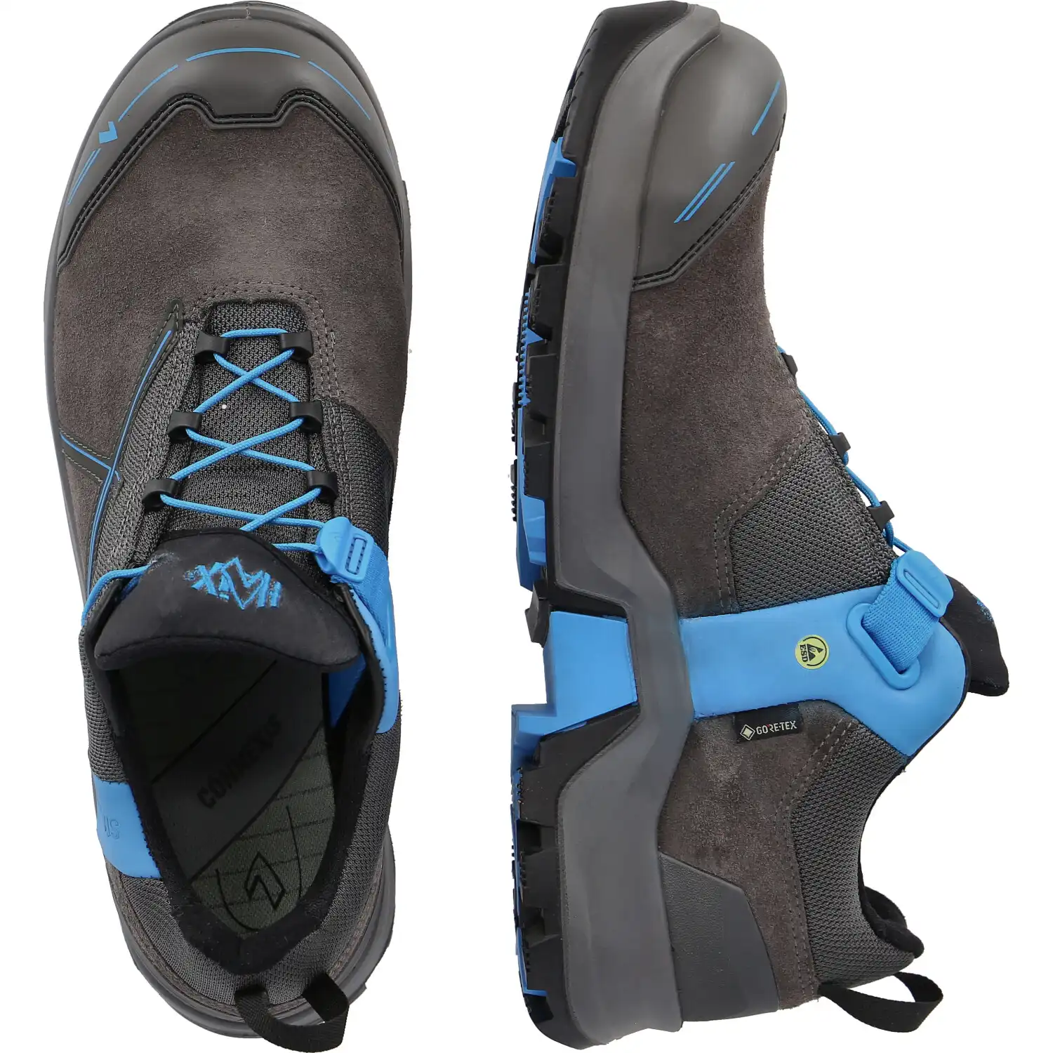 Sicherheitshalbschuhe S3 CONNEXIS® "SAFETY+ GTX LOW" grey-blue  in UK 6.5 (EU 40) - Thumbnail 2