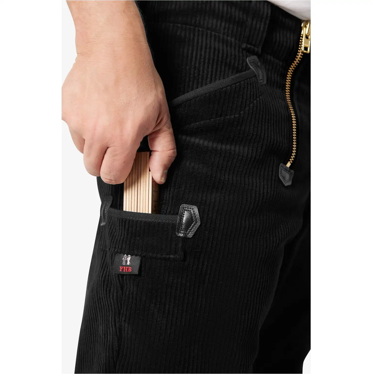 Zunfthose Trenkercord "ULRICH" - schwarz in 54 - Thumbnail 5