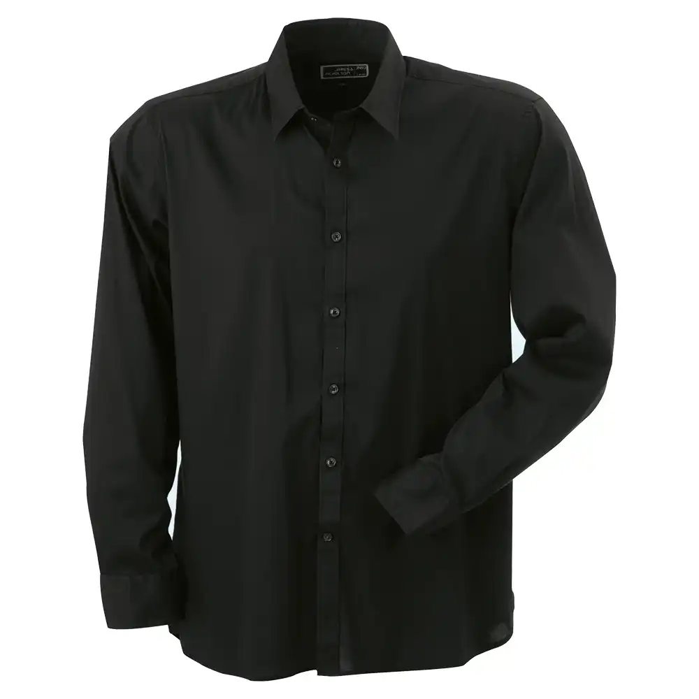 Hemd Slim Fit "JN193" in black, 3XL - Bild 1