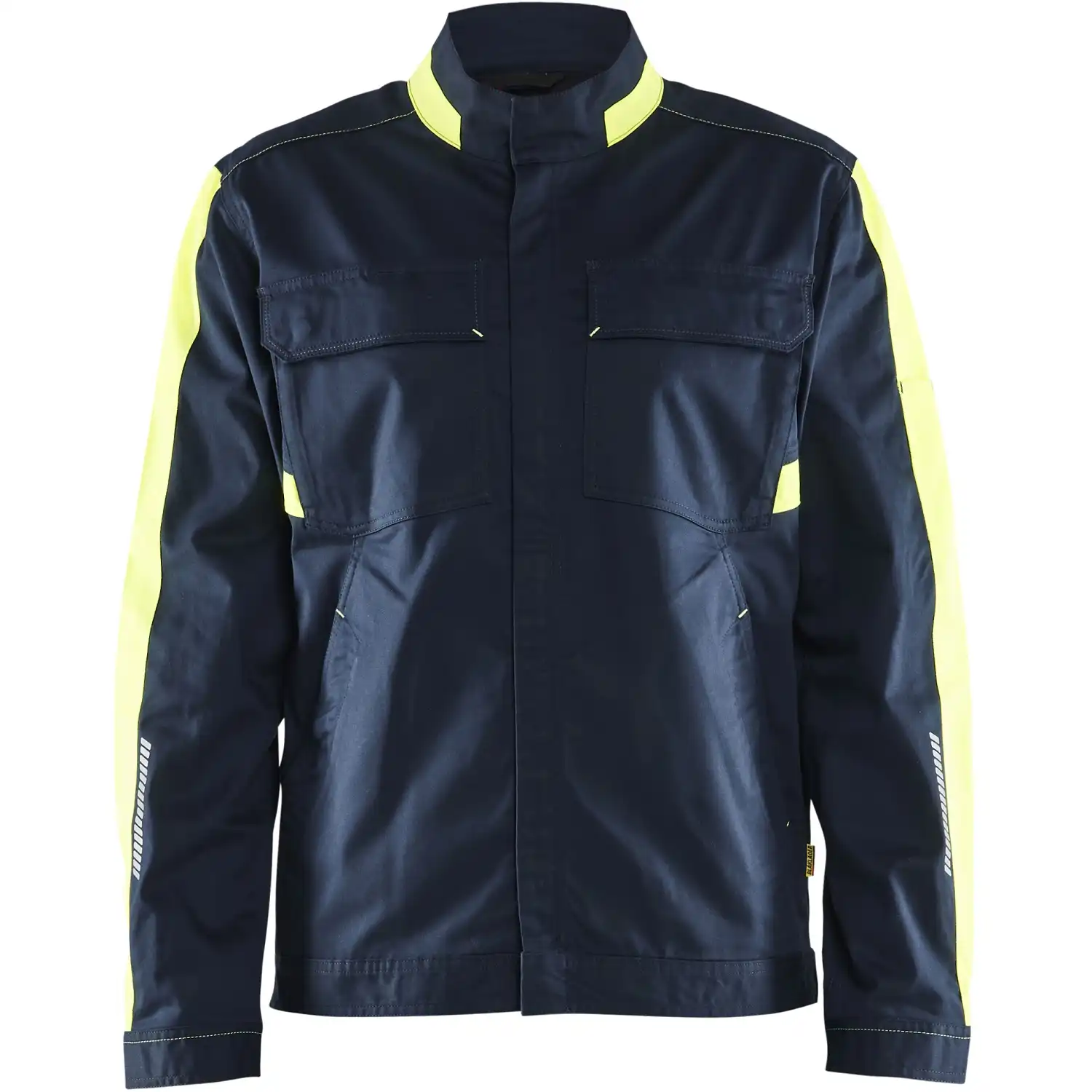 Stretch Bundjacke "4444" Industrie in dunkelmarine/gelb, S - Thumbnail 1