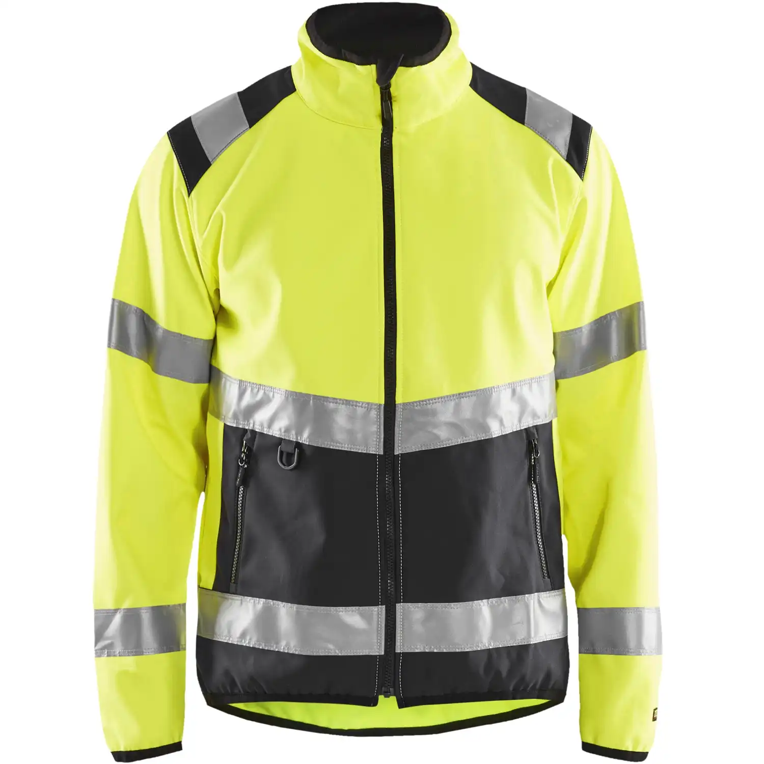 Warnschutz-Softshelljacke "4877" in gelb/schwarz, 3XL - Thumbnail 1
