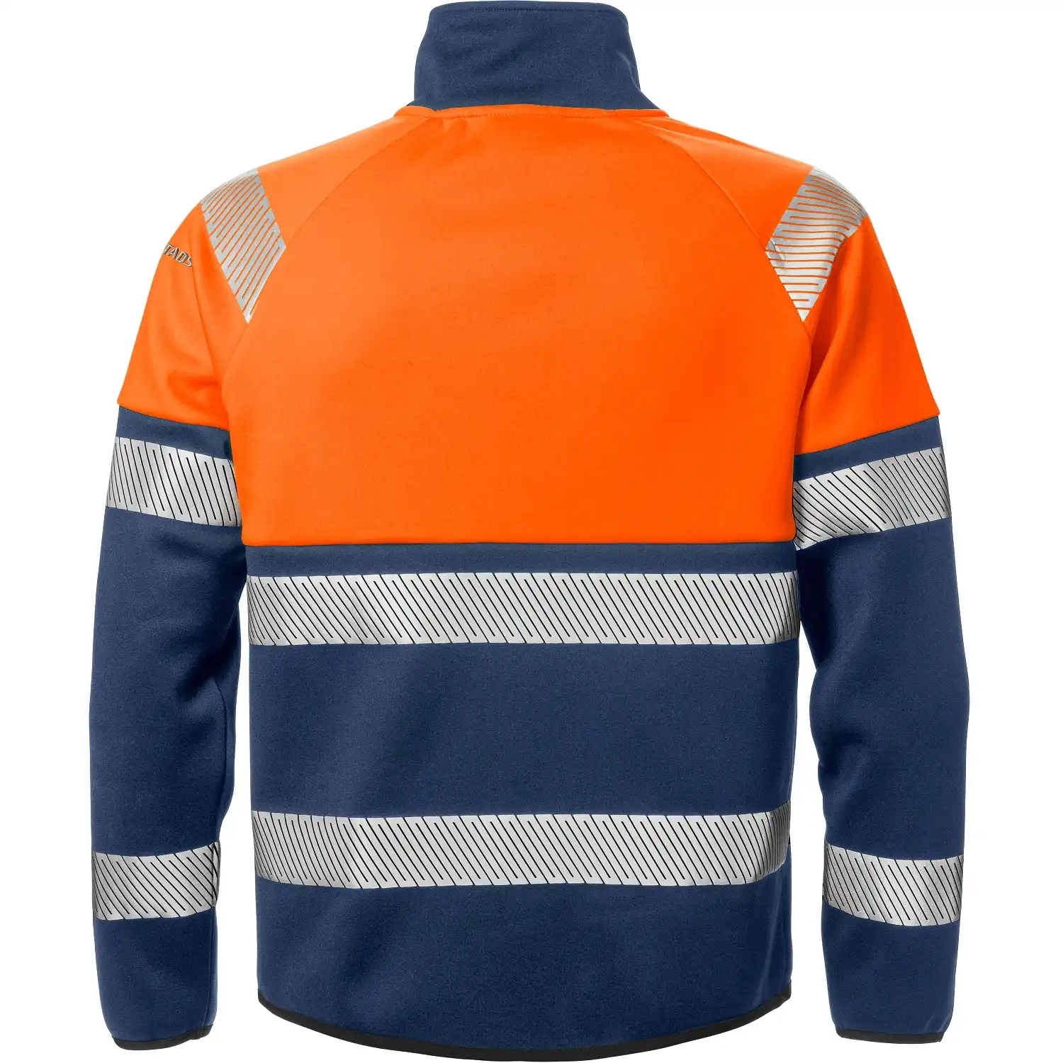 Warnschutz Sweatjacke "4517 SSL" Stiby in orange/marine, XS - Thumbnail 2