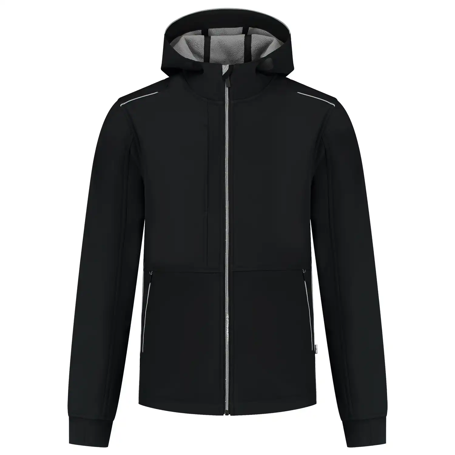 Softshelljacke "402705" Accent in black/grey, M - Thumbnail 1