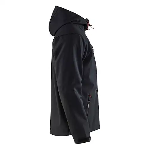 Softshelljacke "4949" in schwarz/rot, 3XL - Thumbnail 4