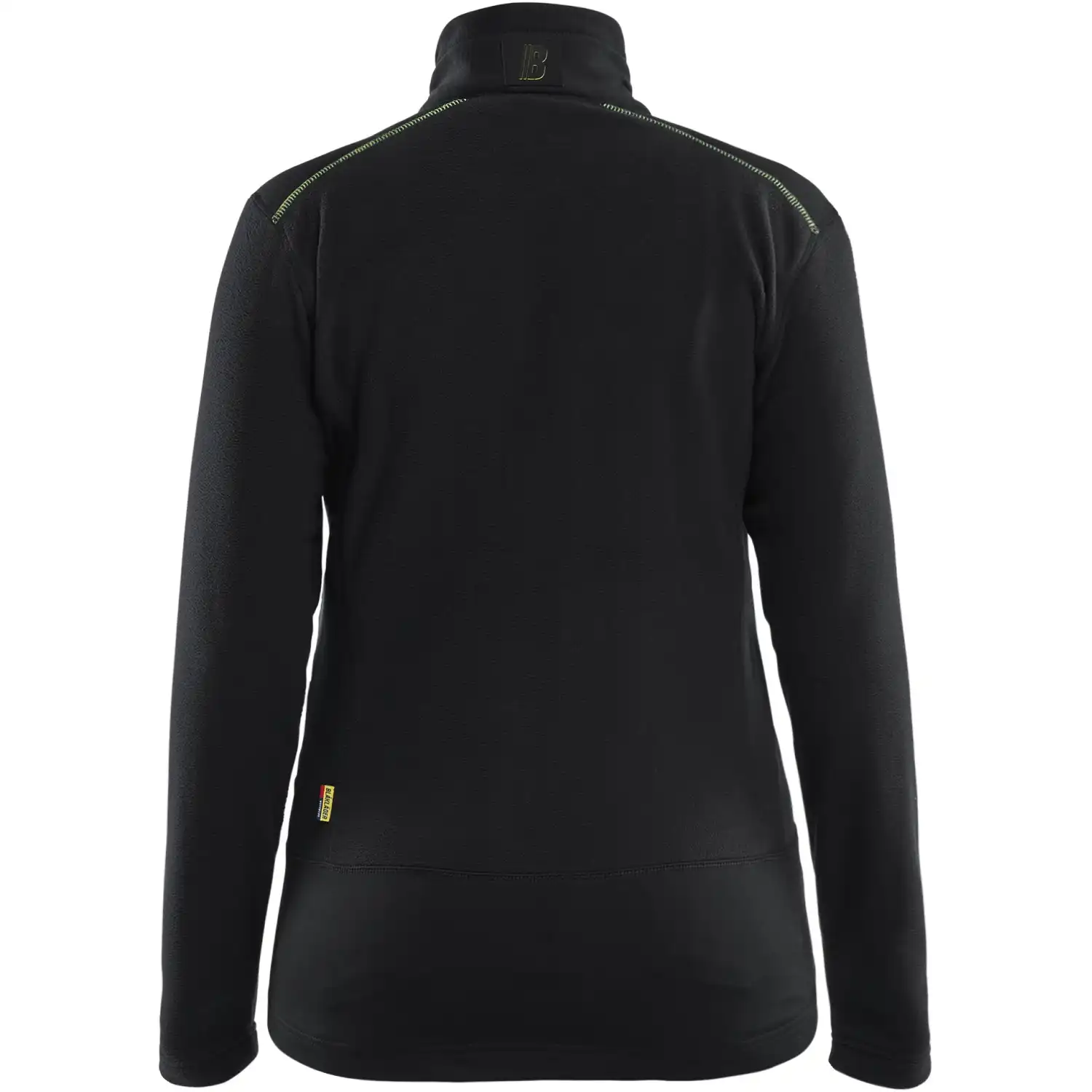 Damen Microfleecejacke "4766" Unite in schwarz/gelb, 3XL - Thumbnail 2