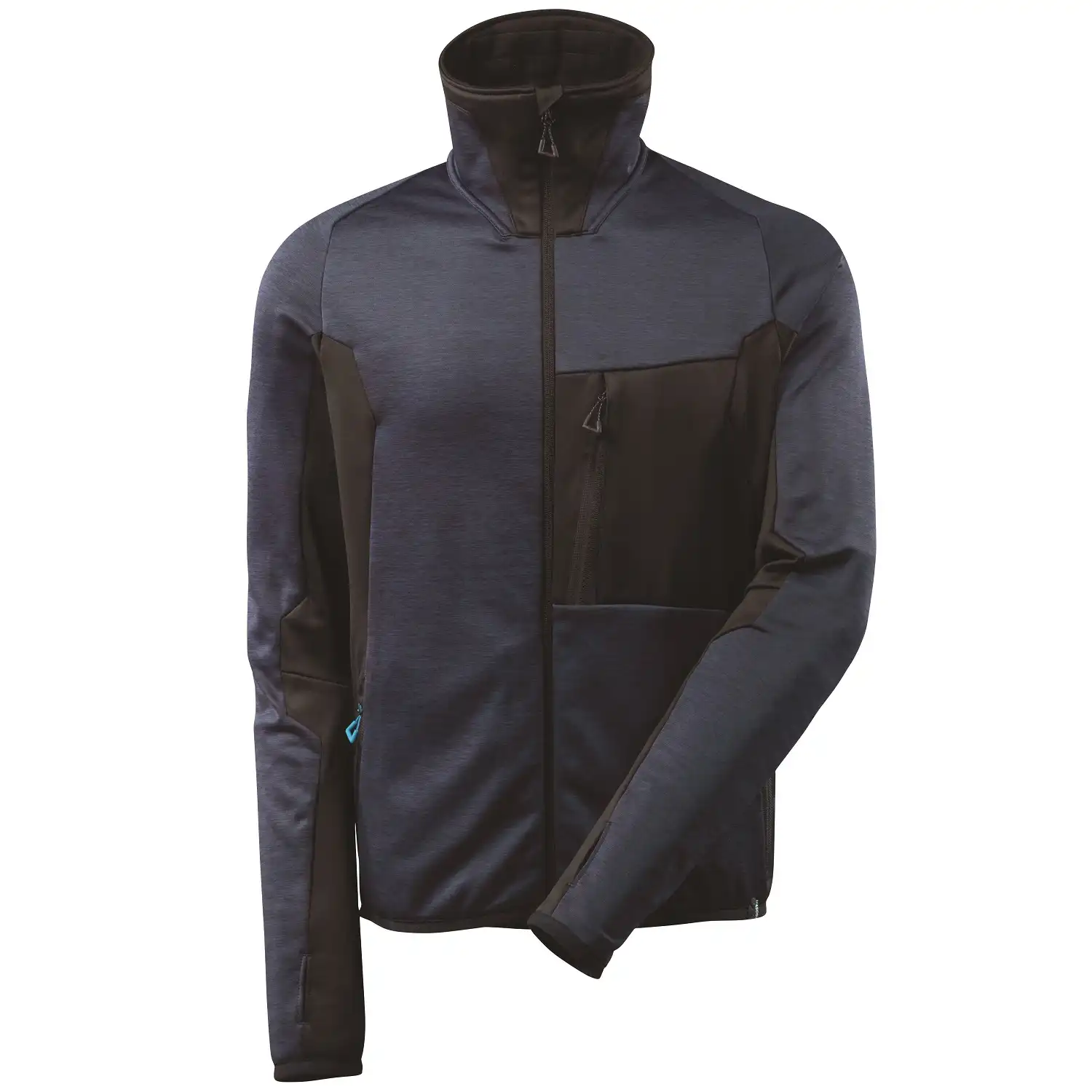 Fleecejacke Advanced in schwarzblau, XXL - Thumbnail 1