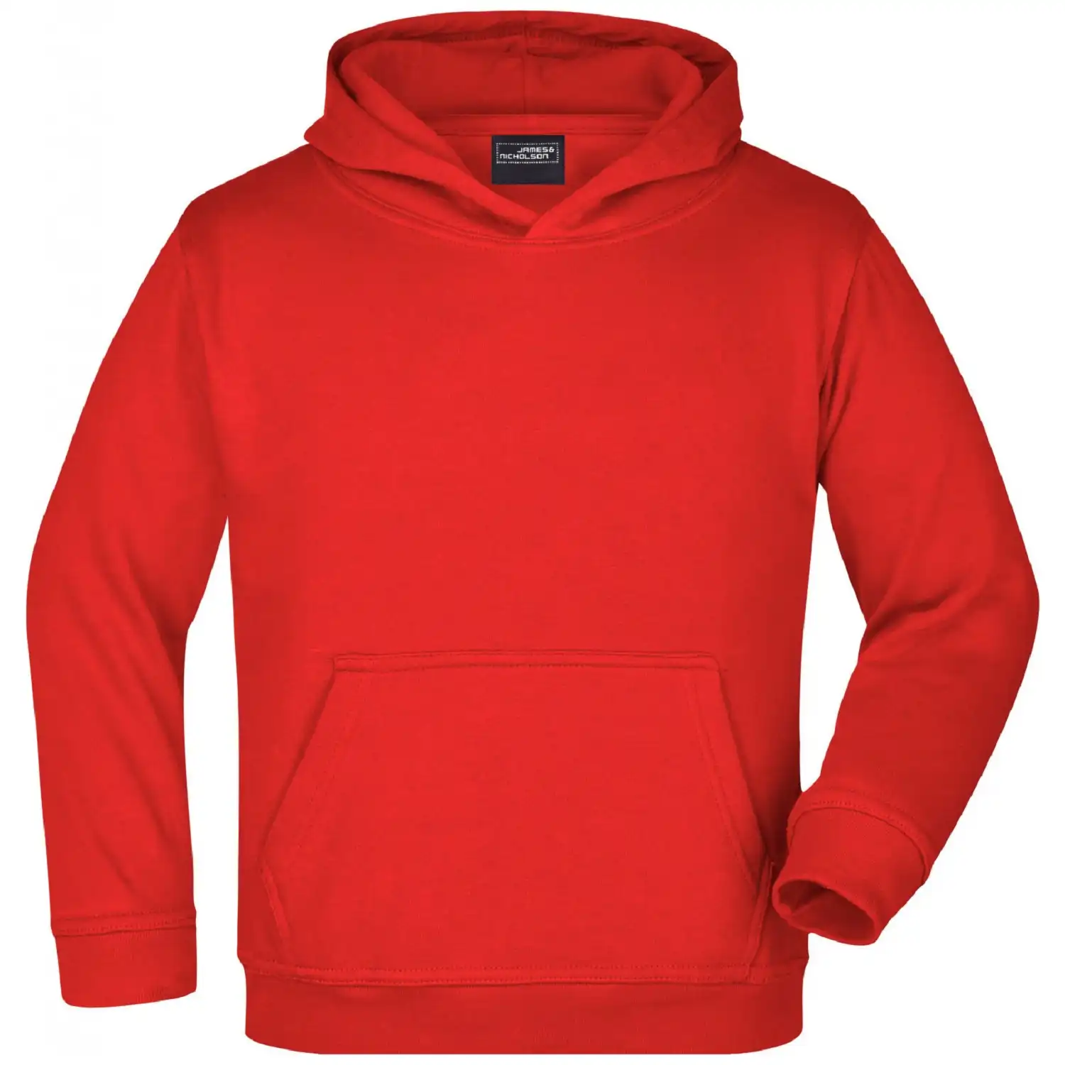 Kinder Kapuzensweatshirt "JN047K" in red, L - Bild 1