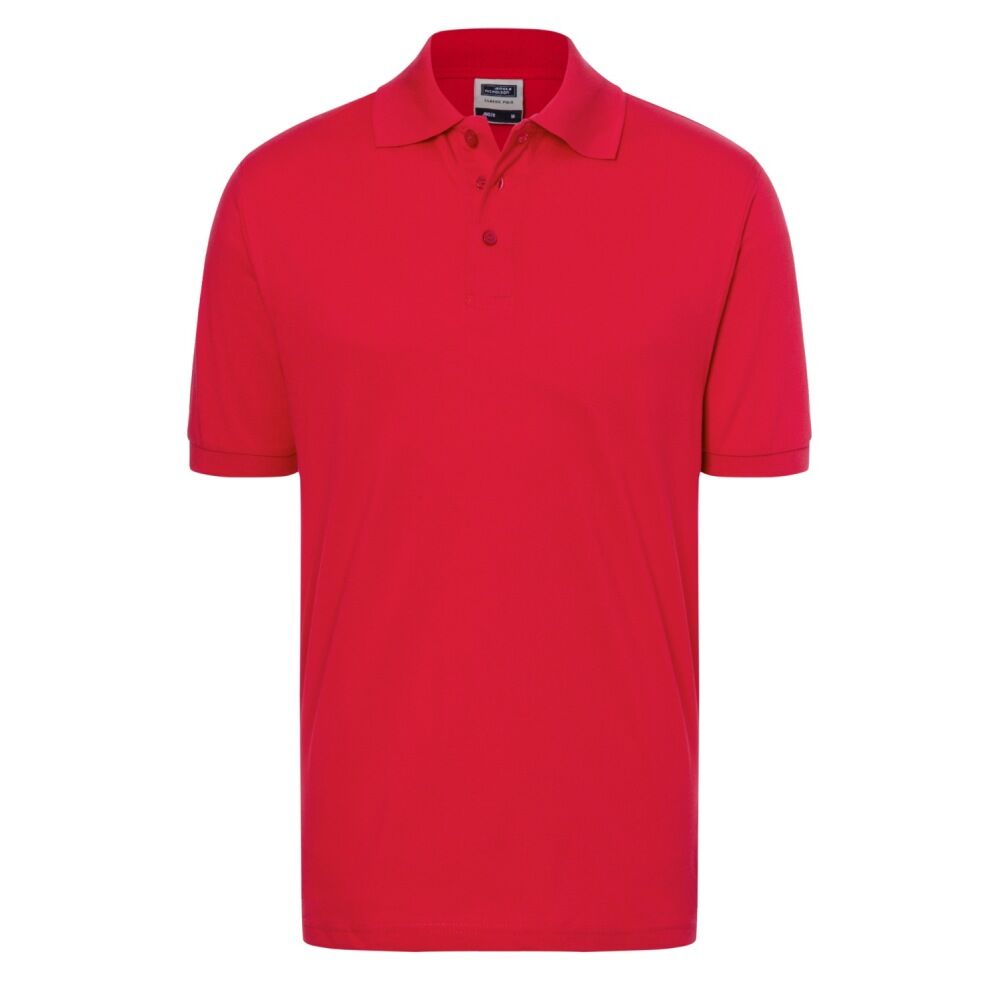 Polo-Shirt Classic "JN070" in red, 3XL - Thumbnail 1